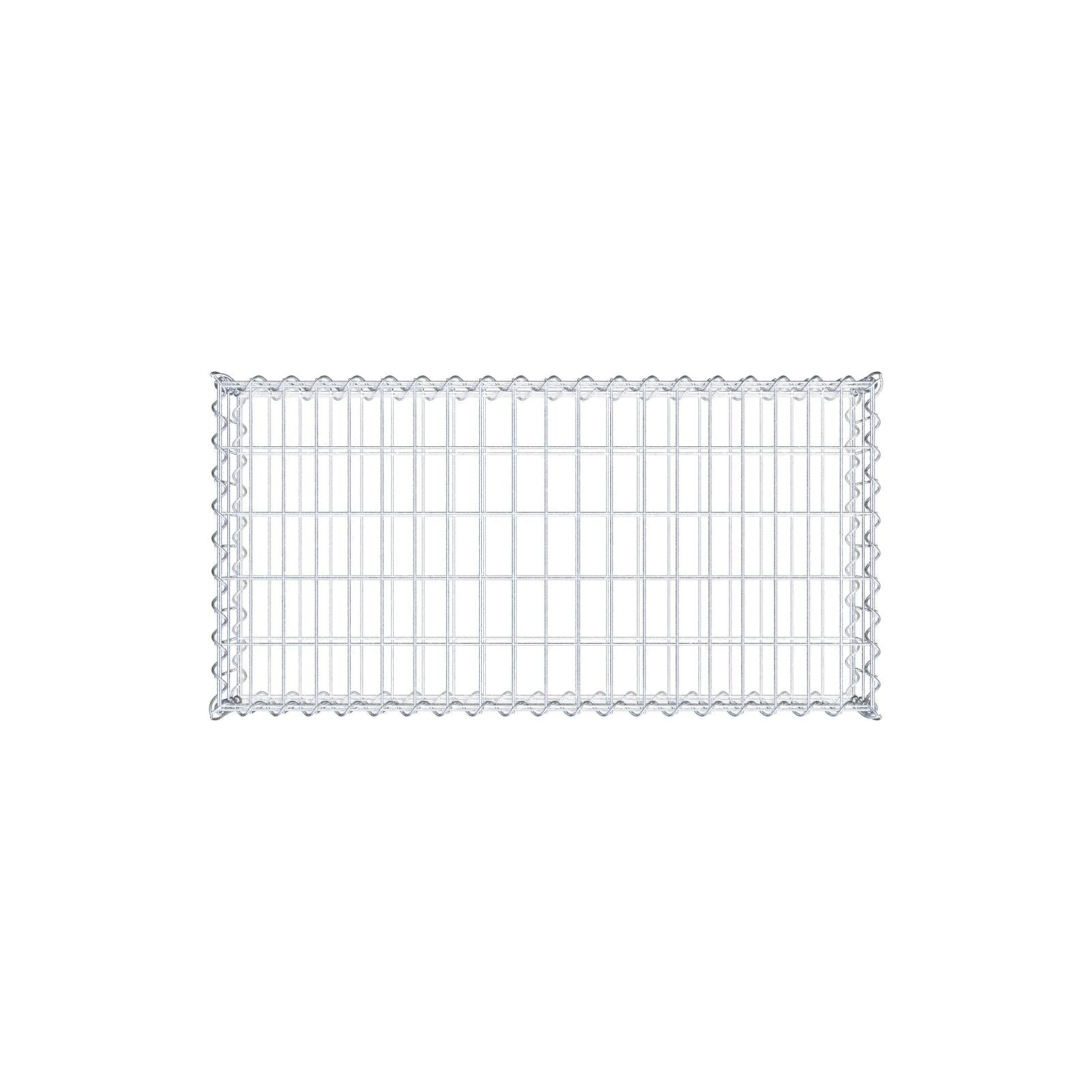 Gabione 100 cm x 20 cm x 50 cm (L x H x T), Maschenweite 5 cm x 10 cm, Spirale