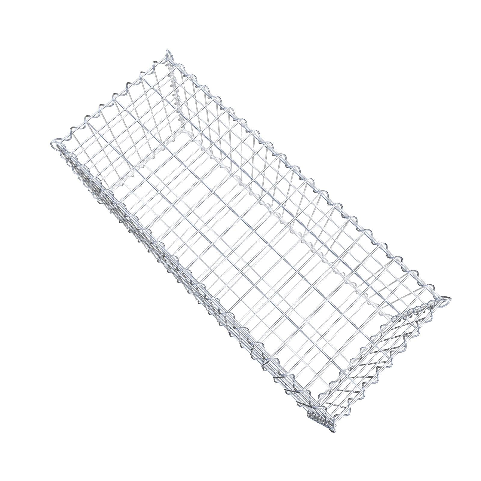 Gabione 100 cm x 40 cm x 40 cm (L x H x T), Maschenweite 5 cm x 10 cm, Spirale