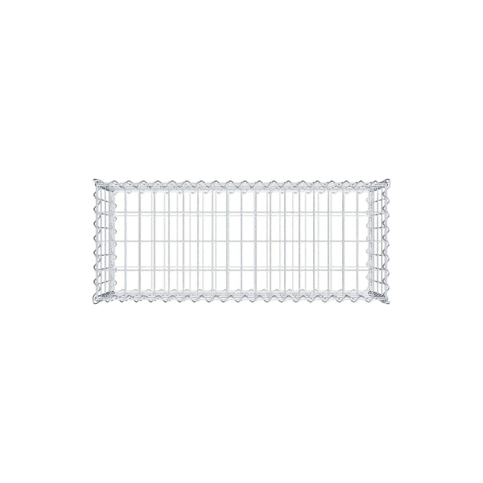 Gabione 100 cm x 40 cm x 40 cm (L x H x T), Maschenweite 5 cm x 10 cm, Spirale