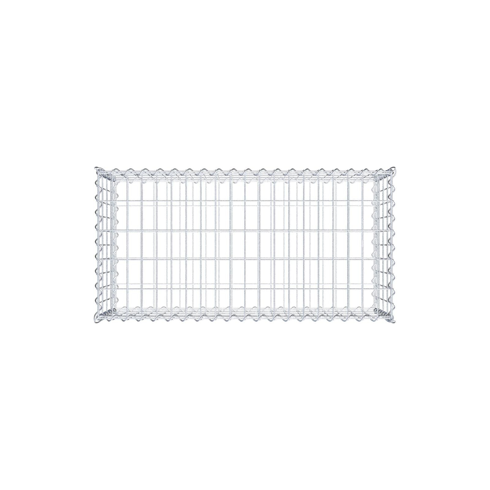 Gabione 100 cm x 40 cm x 50 cm (L x H x T), Maschenweite 5 cm x 10 cm, Spirale