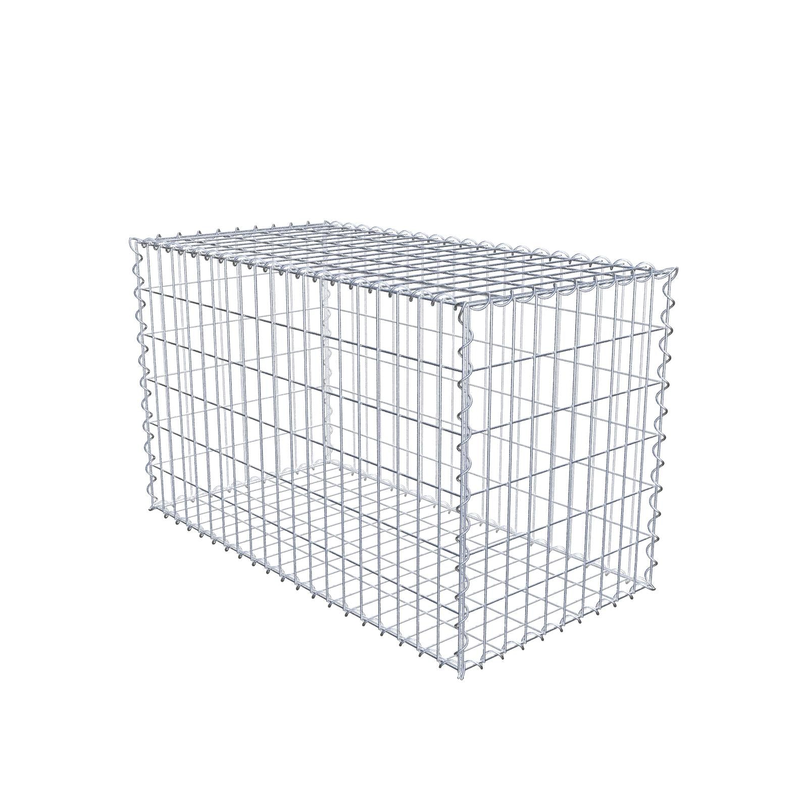 Gabione 100 cm x 60 cm x 50 cm (L x H x T), Maschenweite 5 cm x 10 cm, Spirale