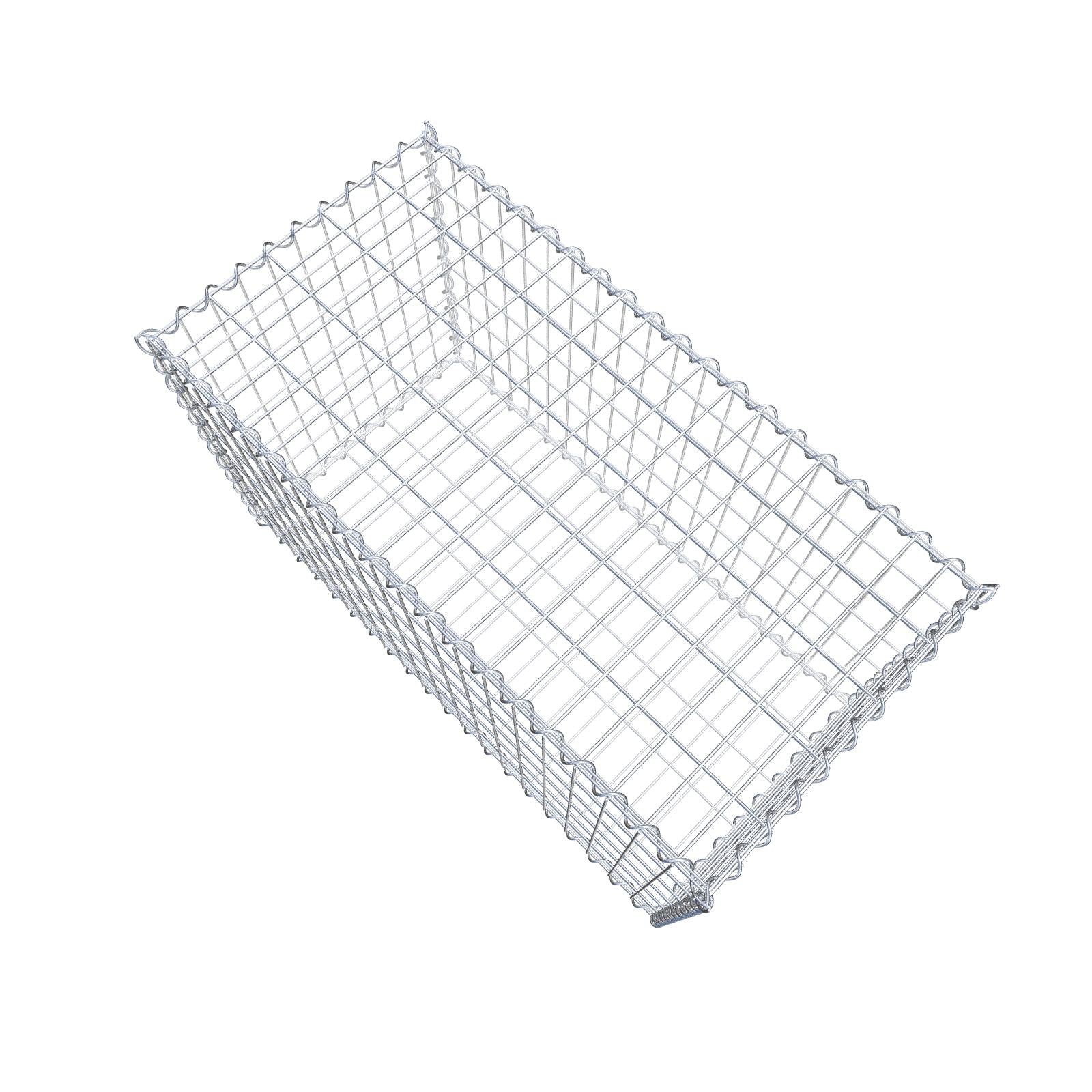 Gabione 100 cm x 60 cm x 50 cm (L x H x T), Maschenweite 5 cm x 10 cm, Spirale