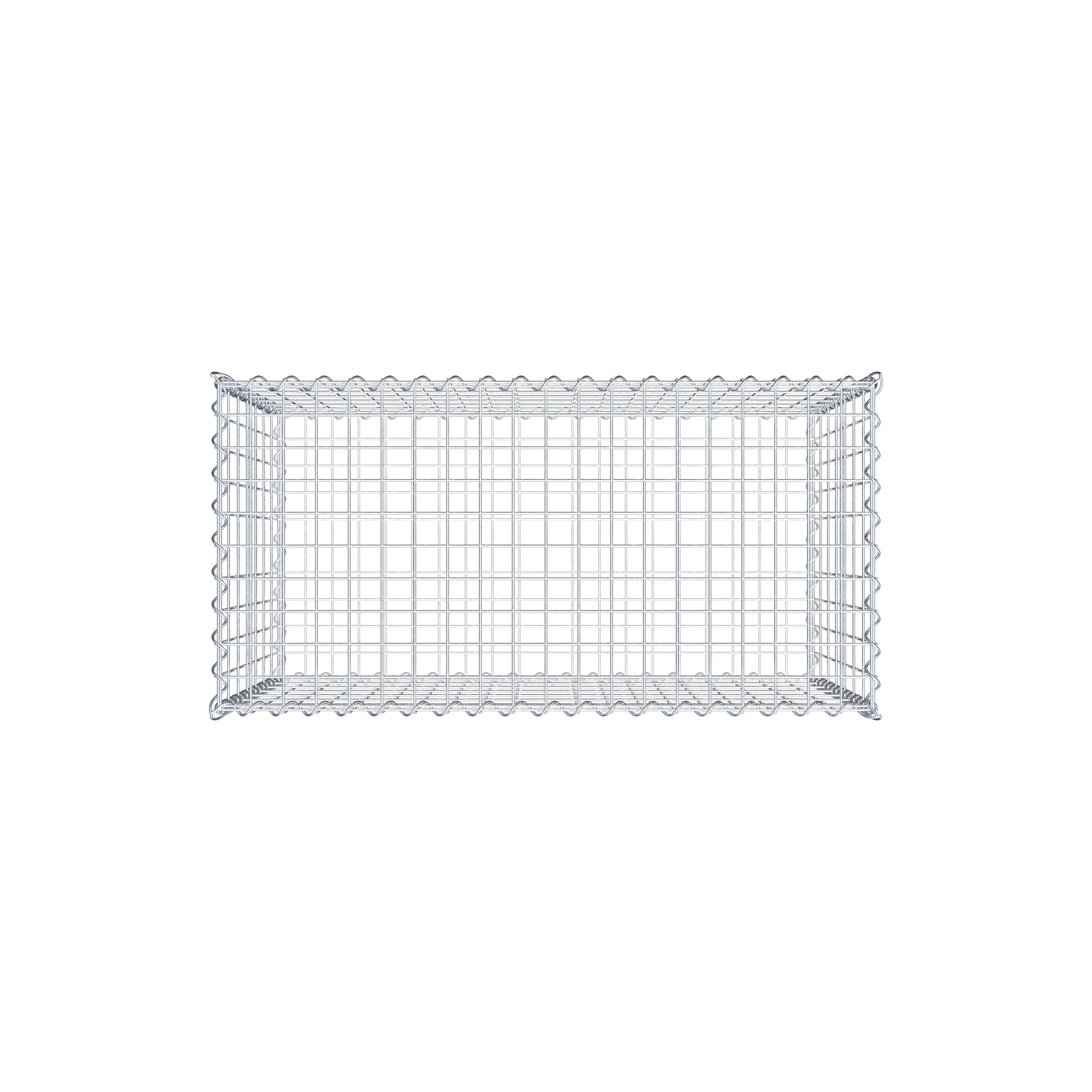 Gabione 100 cm x 70 cm x 50 cm (L x H x T), Maschenweite 5 cm x 10 cm, Spirale