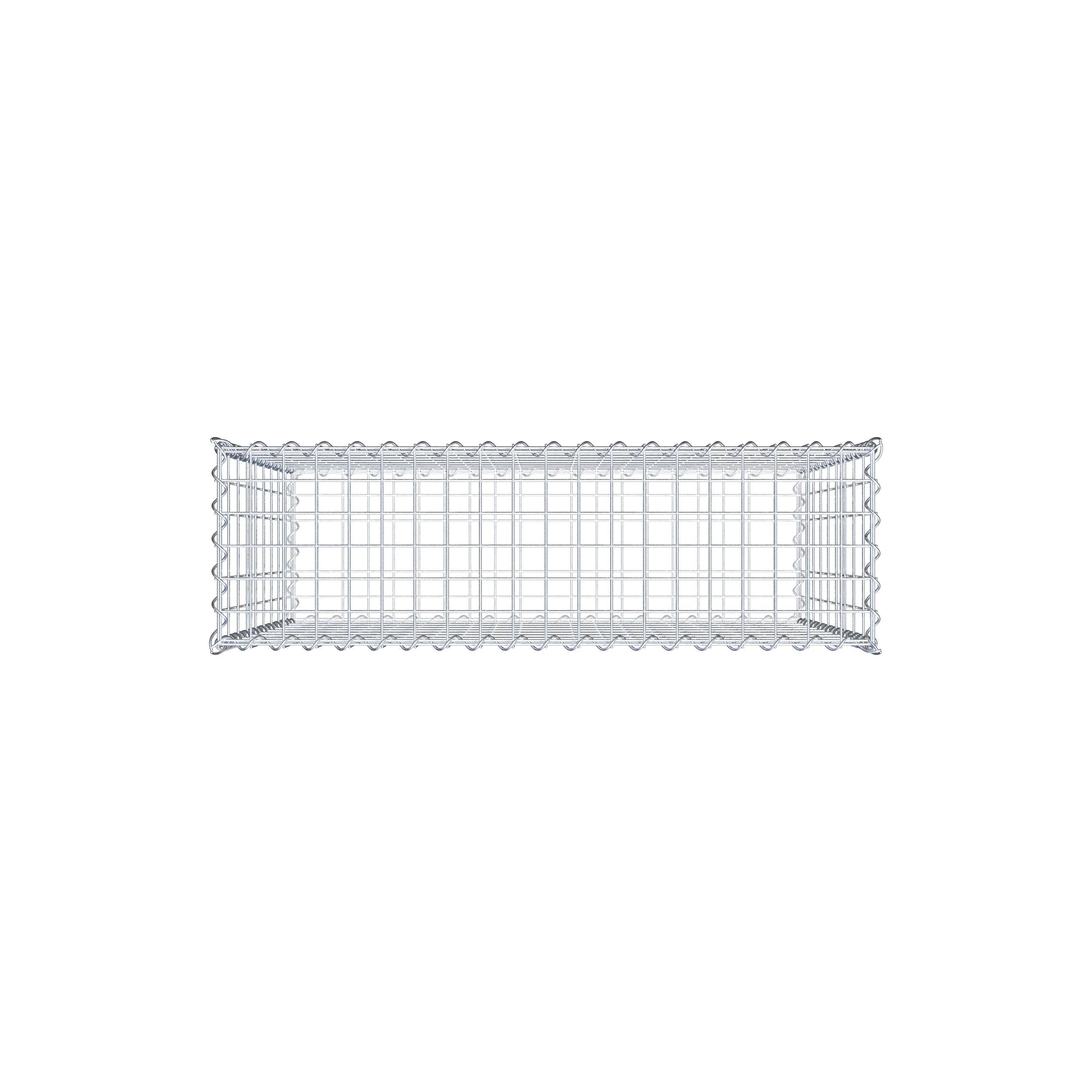 Gabione 100 cm x 90 cm x 30 cm (L x H x T), Maschenweite 5 cm x 10 cm, Spirale