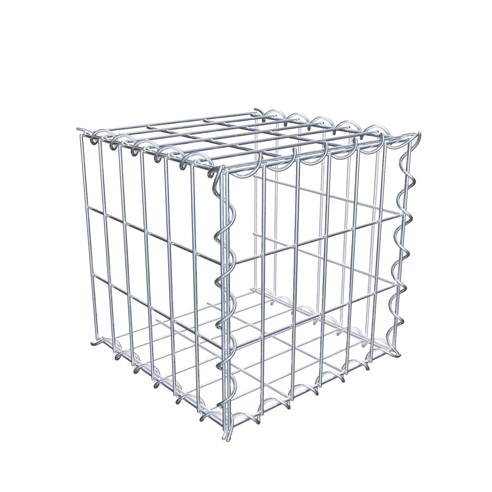 Anbaugabione Typ 2 30 cm x 30 cm x 30 cm (L x H x T), Maschenweite 5 cm x 10 cm, Spirale