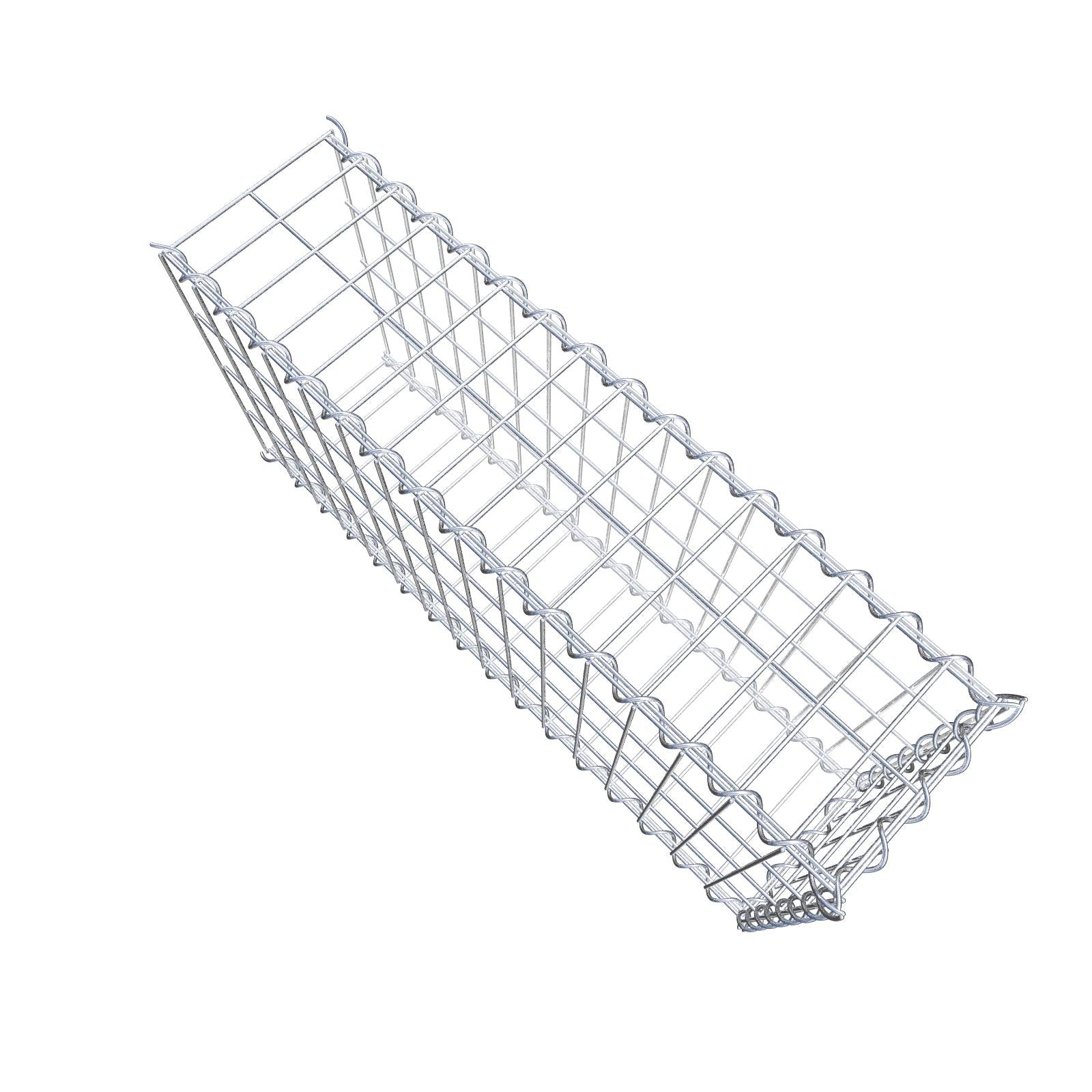 Anbaugabione Typ 2 80 cm x 40 cm x 20 cm (L x H x T), Maschenweite 5 cm x 10 cm, Spirale