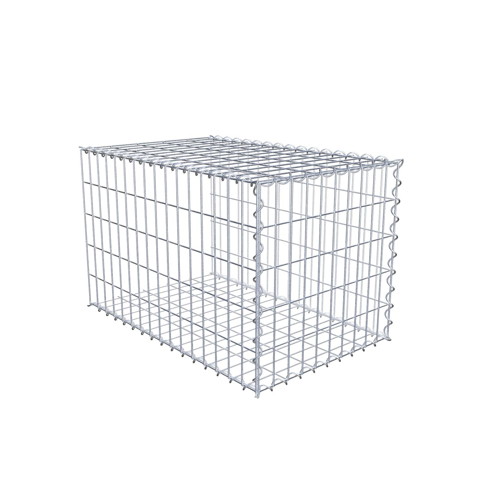 Anbaugabione Typ 2 80 cm x 50 cm x 50 cm (L x H x T), Maschenweite 5 cm x 10 cm, Spirale