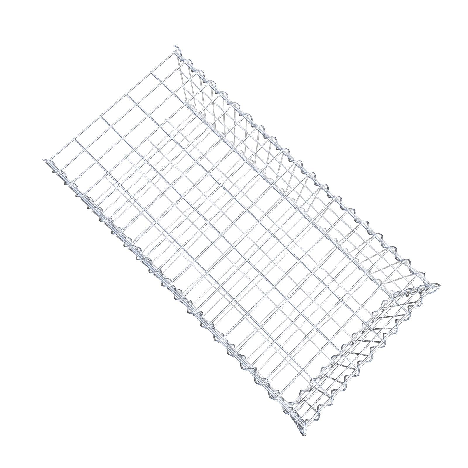 Anbaugabione Typ 2 100 cm x 30 cm x 50 cm (L x H x T), Maschenweite 5 cm x 10 cm, Spirale