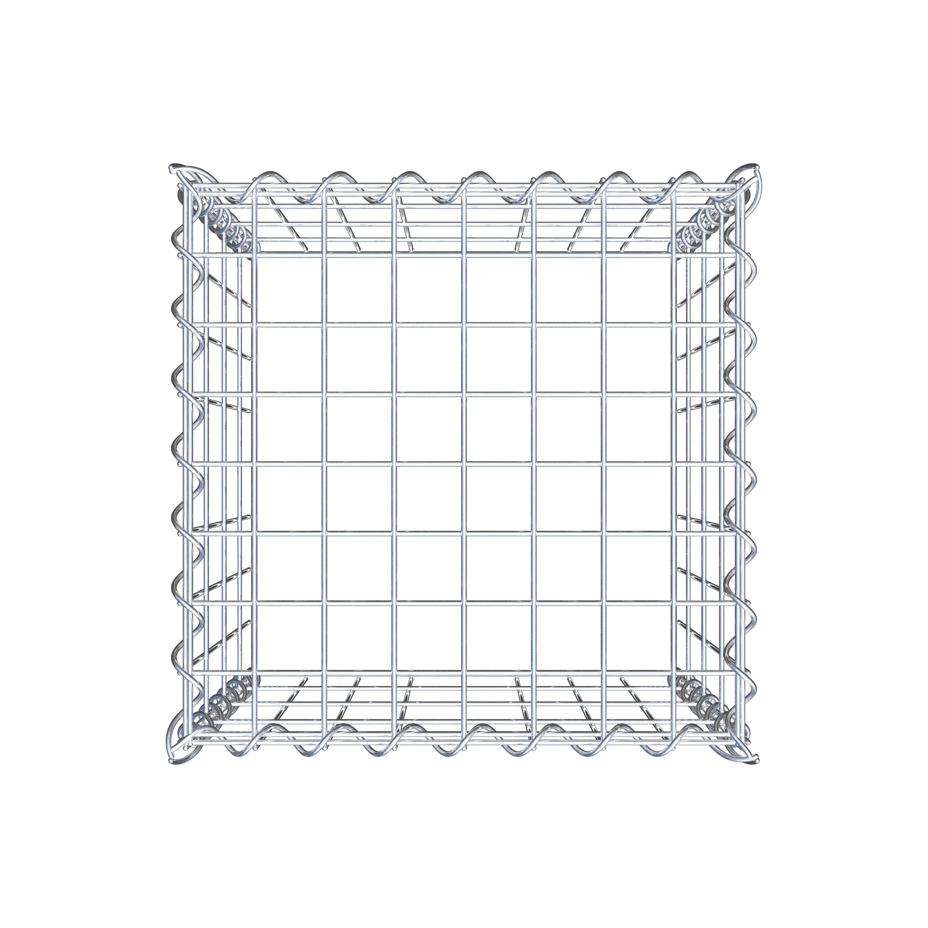 Anbaugabione Typ 3 40 cm x 40 cm x 40 cm (L x H x T), Maschenweite 5 cm x 10 cm, Spirale