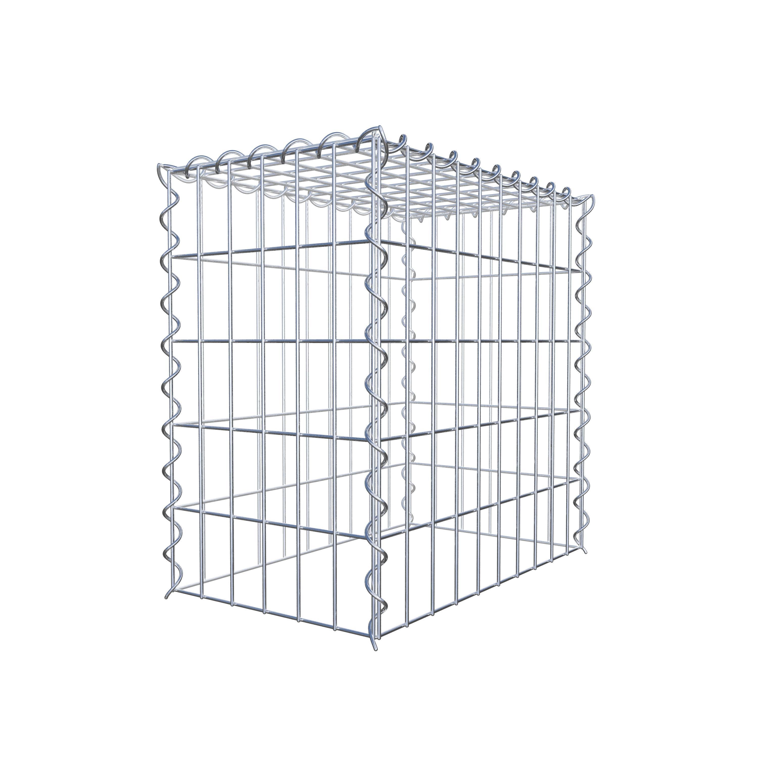 Anbaugabione Typ 3 50 cm x 50 cm x 30 cm (L x H x T), Maschenweite 5 cm x 10 cm, Spirale