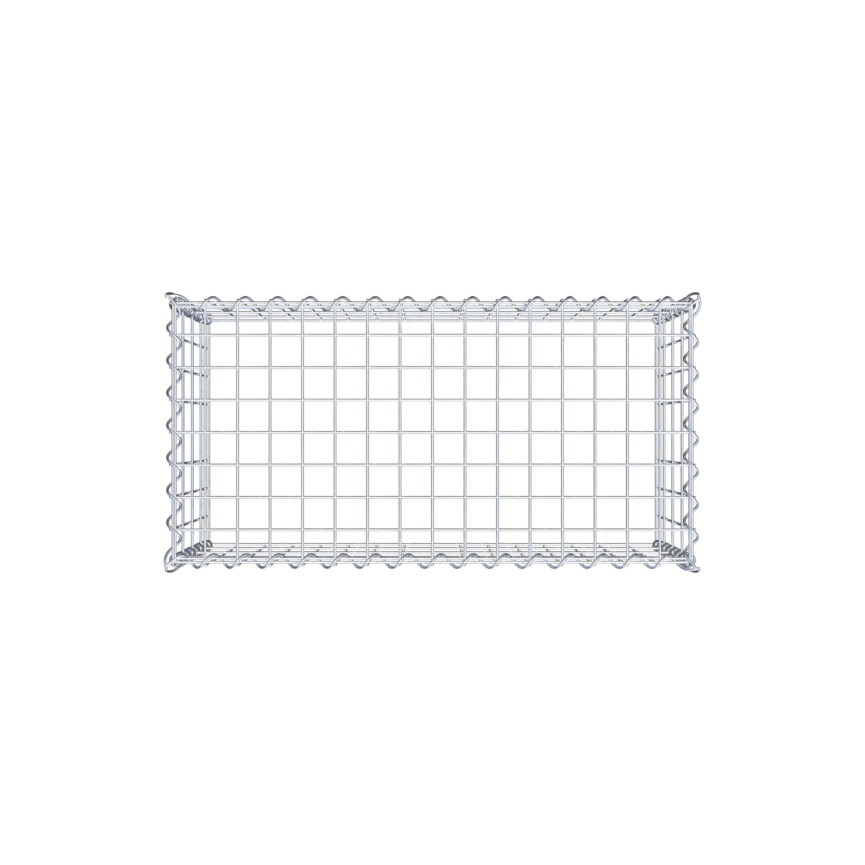 Anbaugabione Typ 3 80 cm x 40 cm x 40 cm (L x H x T), Maschenweite 5 cm x 10 cm, Spirale