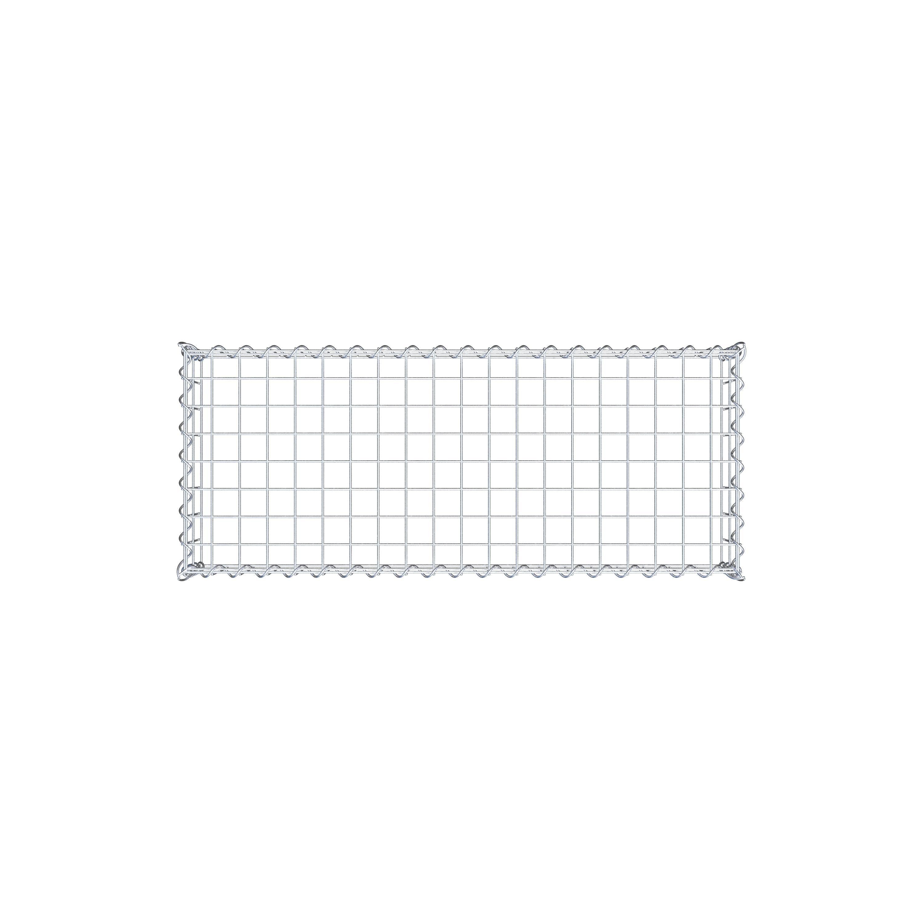 Anbaugabione Typ 3 100 cm x 20 cm x 40 cm (L x H x T), Maschenweite 5 cm x 10 cm, Spirale