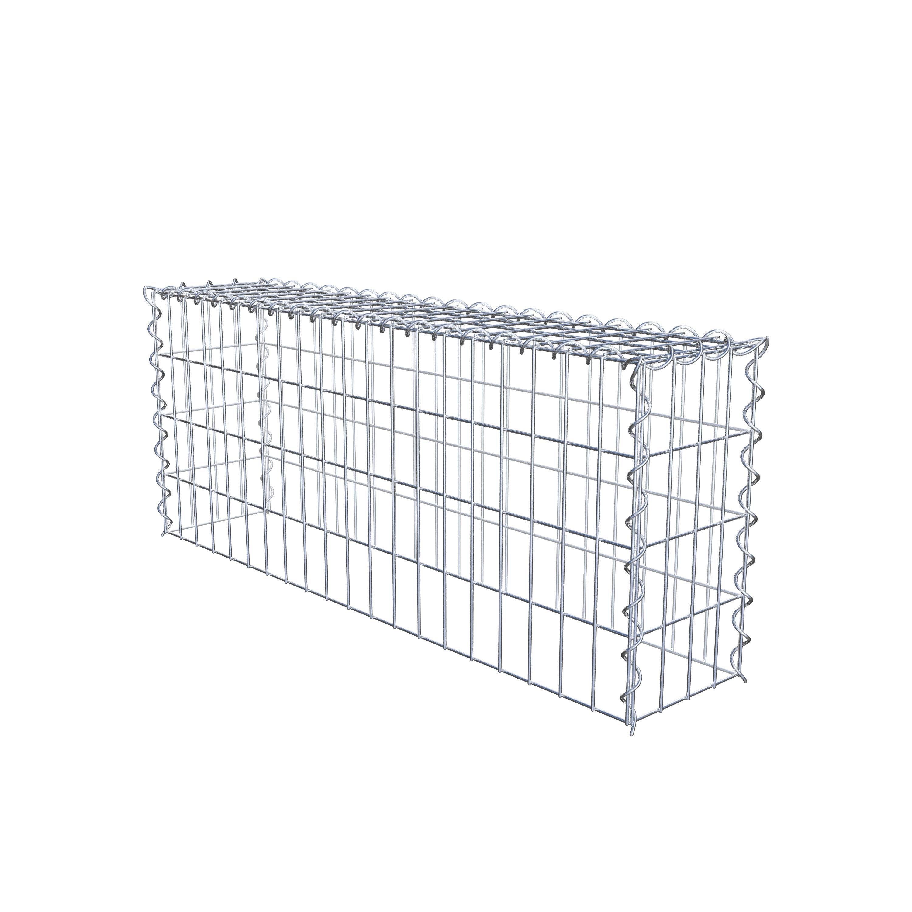 Anbaugabione Typ 3 100 cm x 40 cm x 20 cm (L x H x T), Maschenweite 5 cm x 10 cm, Spirale