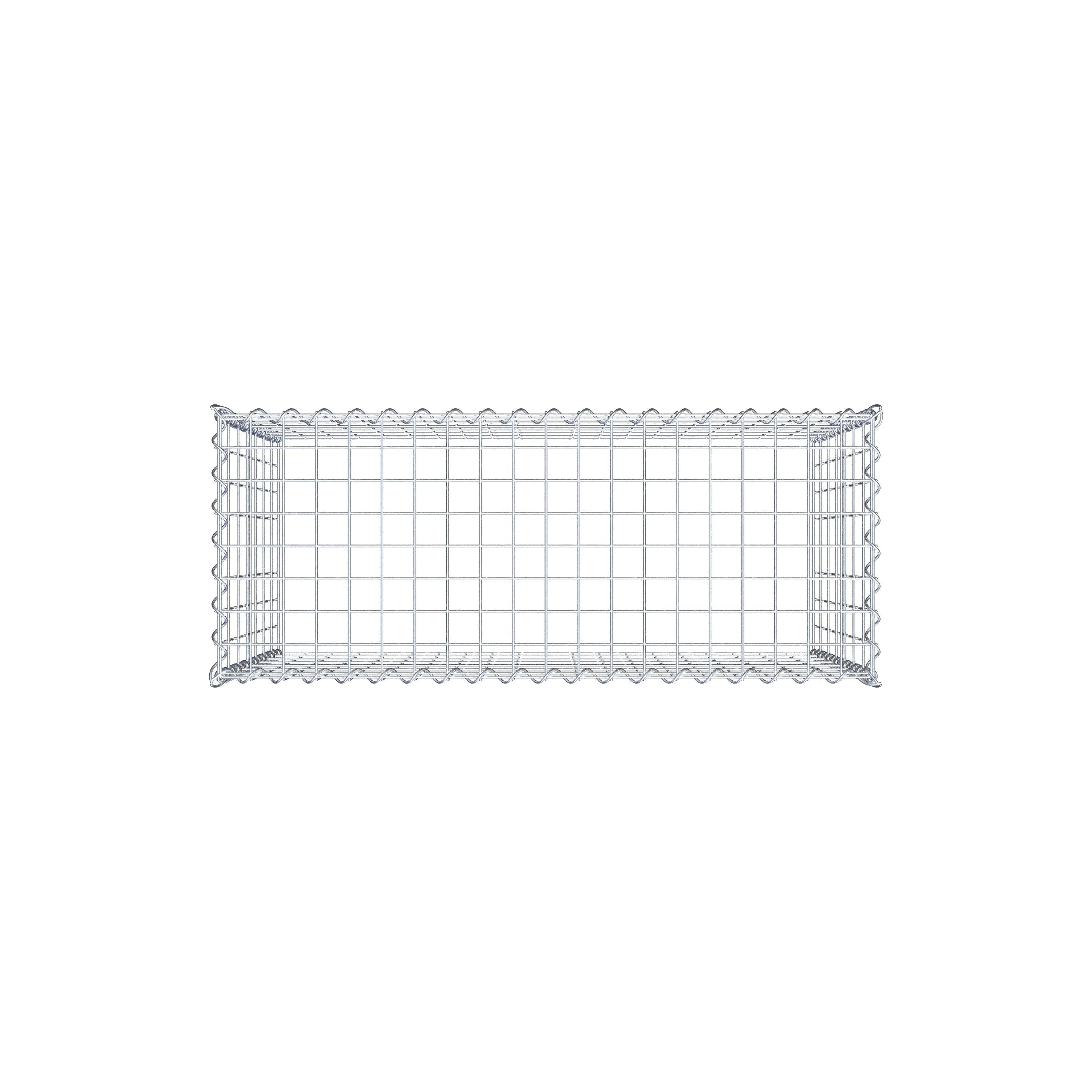 Anbaugabione Typ 3 100 cm x 70 cm x 40 cm (L x H x T), Maschenweite 5 cm x 10 cm, Spirale