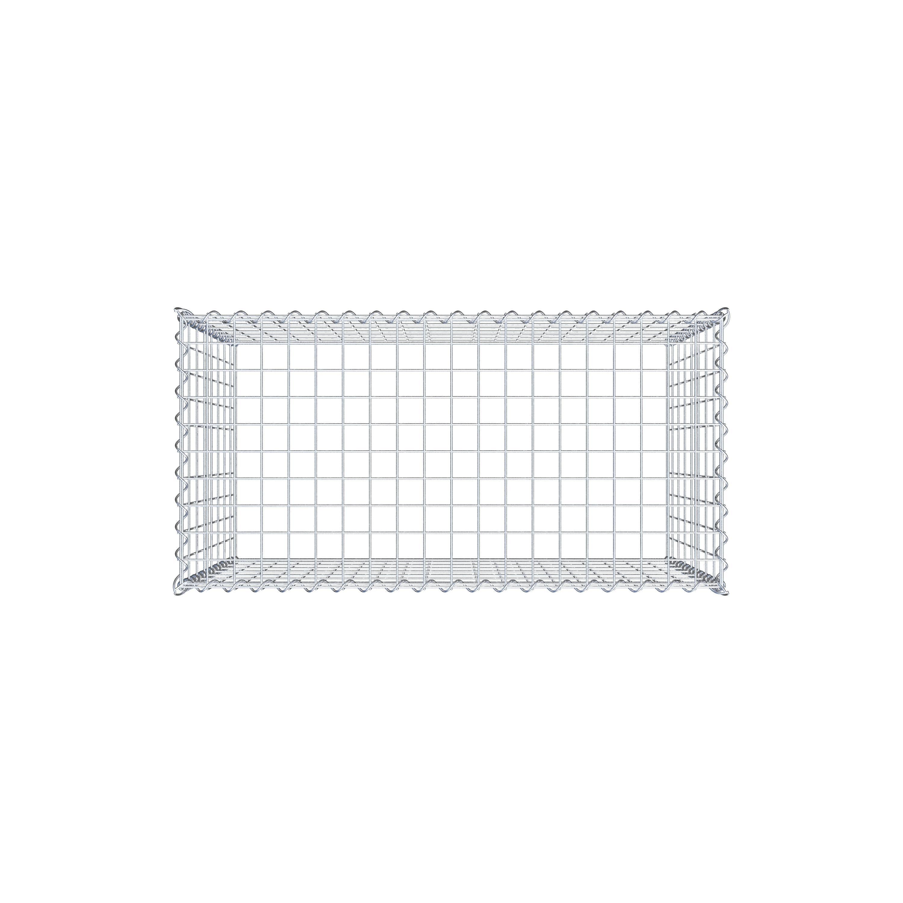 Anbaugabione Typ 3 100 cm x 80 cm x 50 cm (L x H x T), Maschenweite 5 cm x 10 cm, Spirale