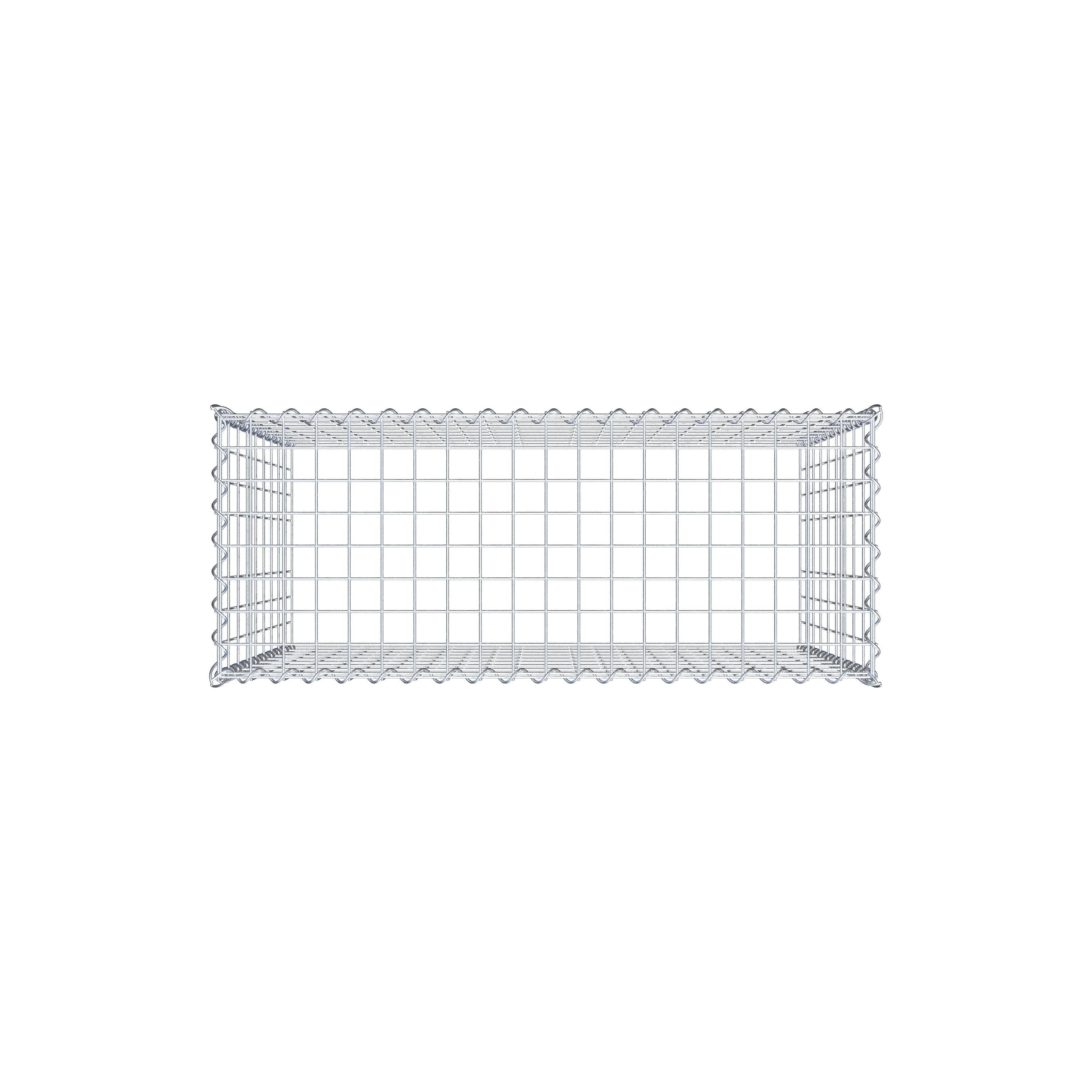 Anbaugabione Typ 3 100 cm x 90 cm x 40 cm (L x H x T), Maschenweite 5 cm x 10 cm, Spirale