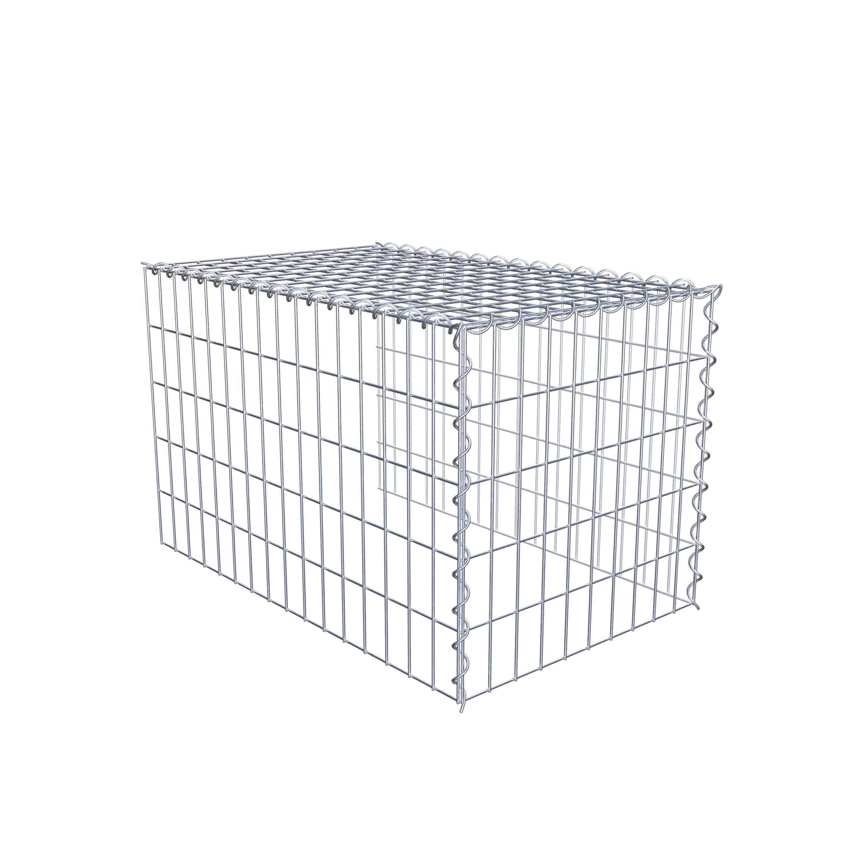 Anbaugabione Typ 4 80 cm x 50 cm x 50 cm (L x H x T), Maschenweite 5 cm x 10 cm, Spirale