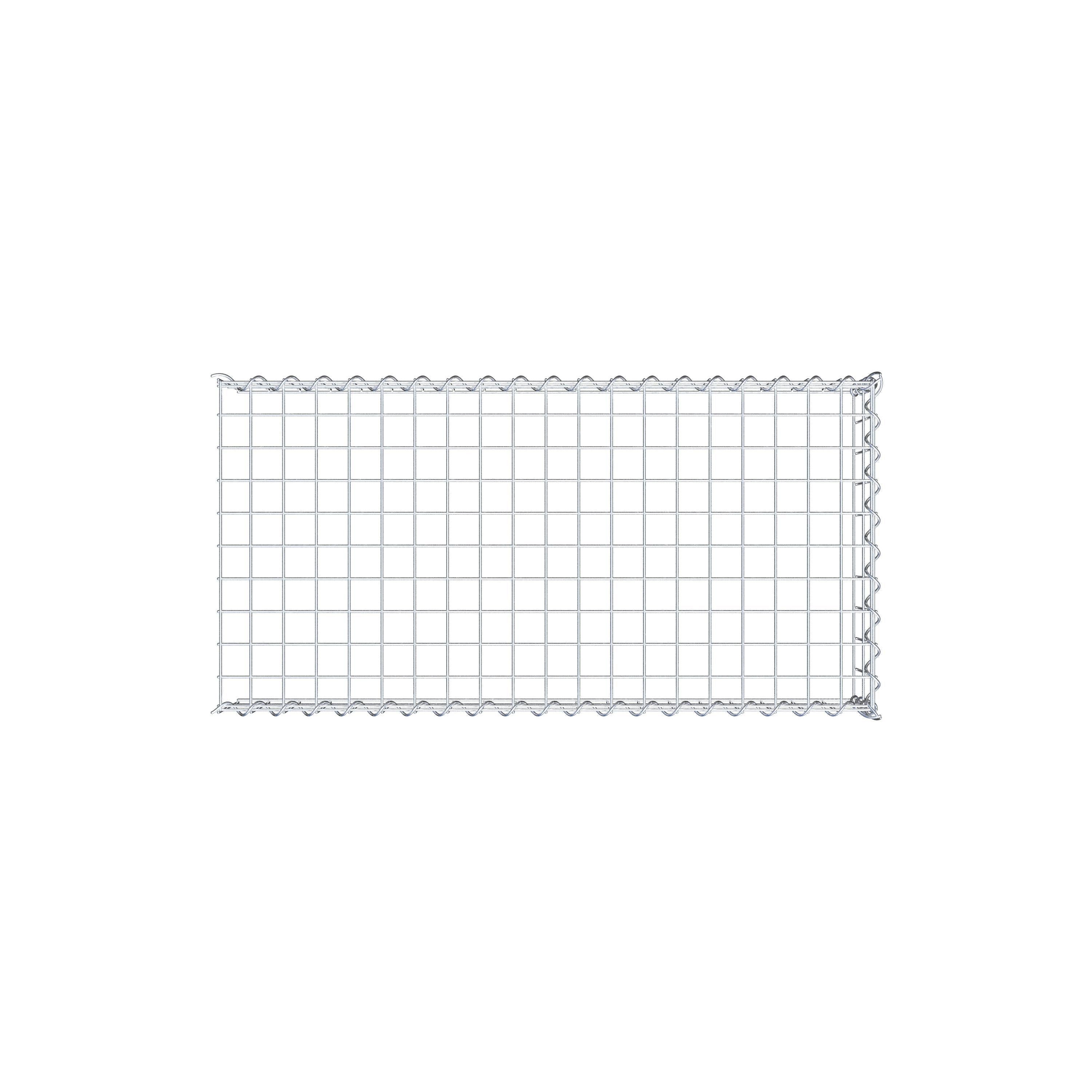 Anbaugabione Typ 4 100 cm x 20 cm x 50 cm (L x H x T), Maschenweite 5 cm x 10 cm, Spirale