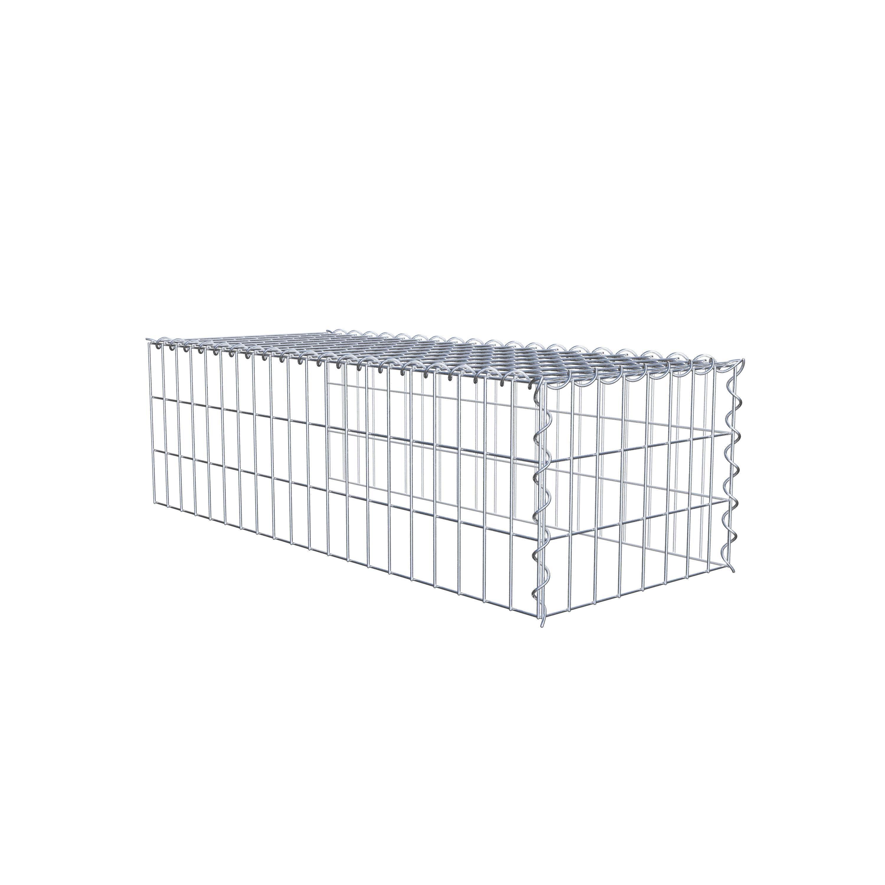Anbaugabione Typ 4 100 cm x 30 cm x 40 cm (L x H x T), Maschenweite 5 cm x 10 cm, Spirale