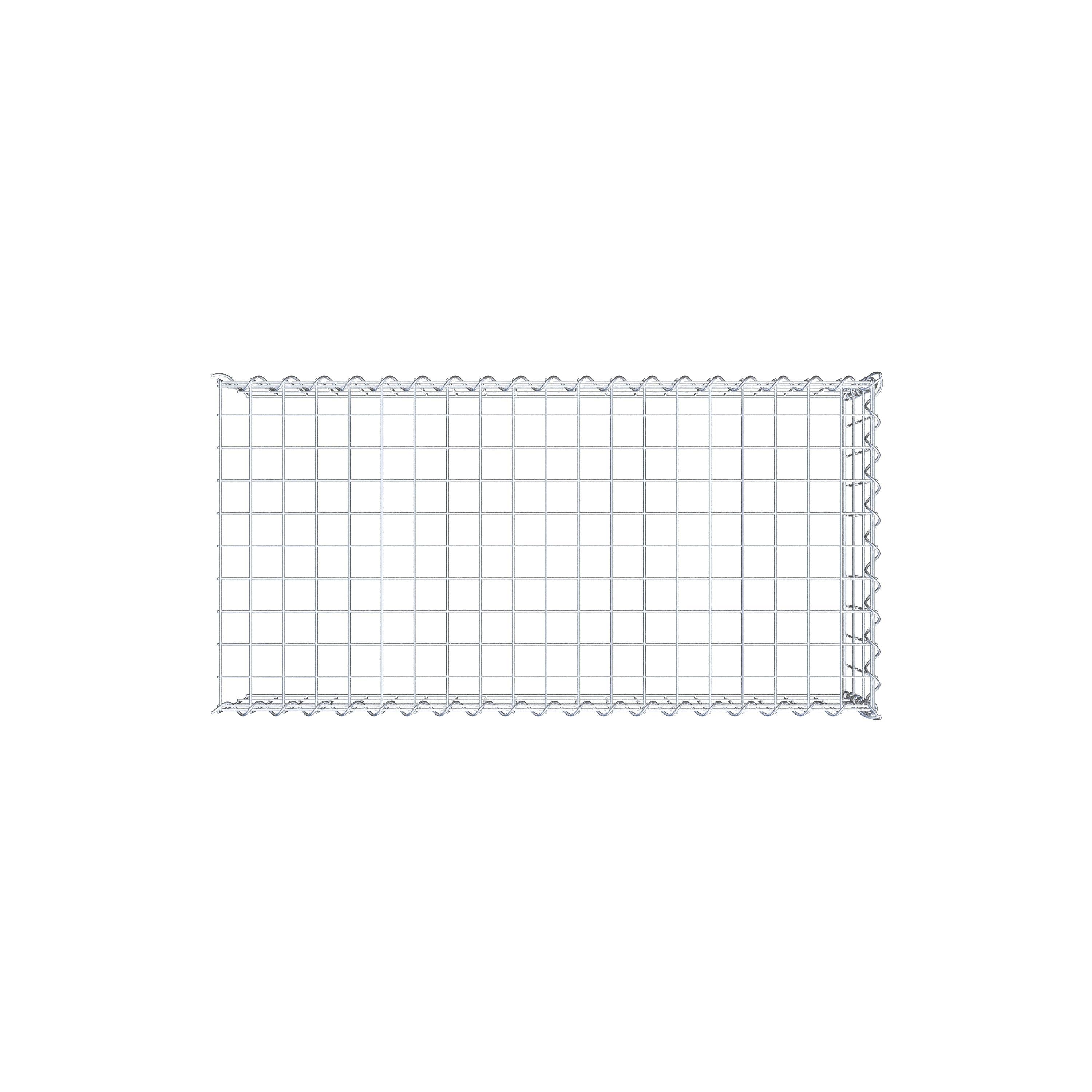 Anbaugabione Typ 4 100 cm x 30 cm x 50 cm (L x H x T), Maschenweite 5 cm x 10 cm, Spirale