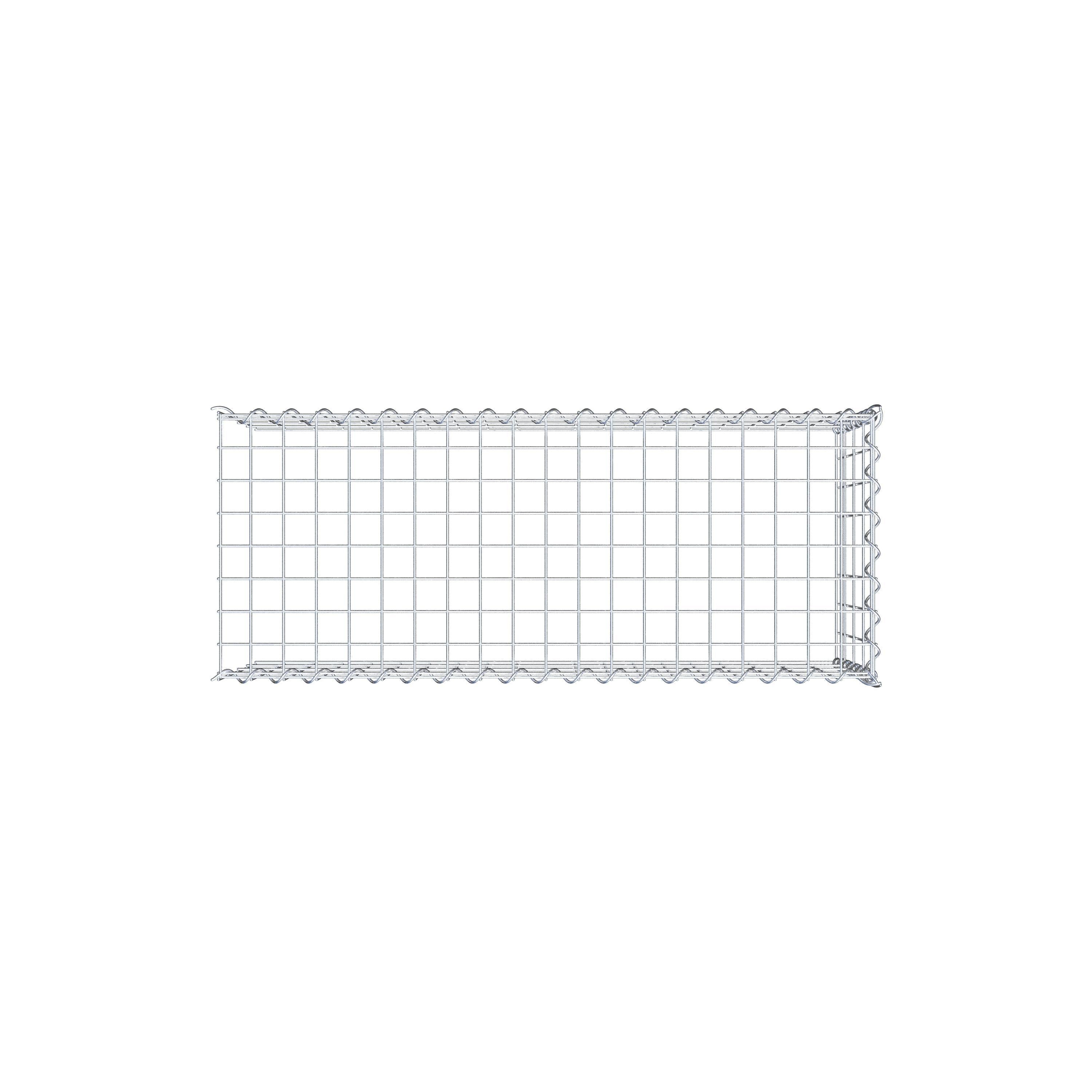 Anbaugabione Typ 4 100 cm x 40 cm x 40 cm (L x H x T), Maschenweite 5 cm x 10 cm, Spirale