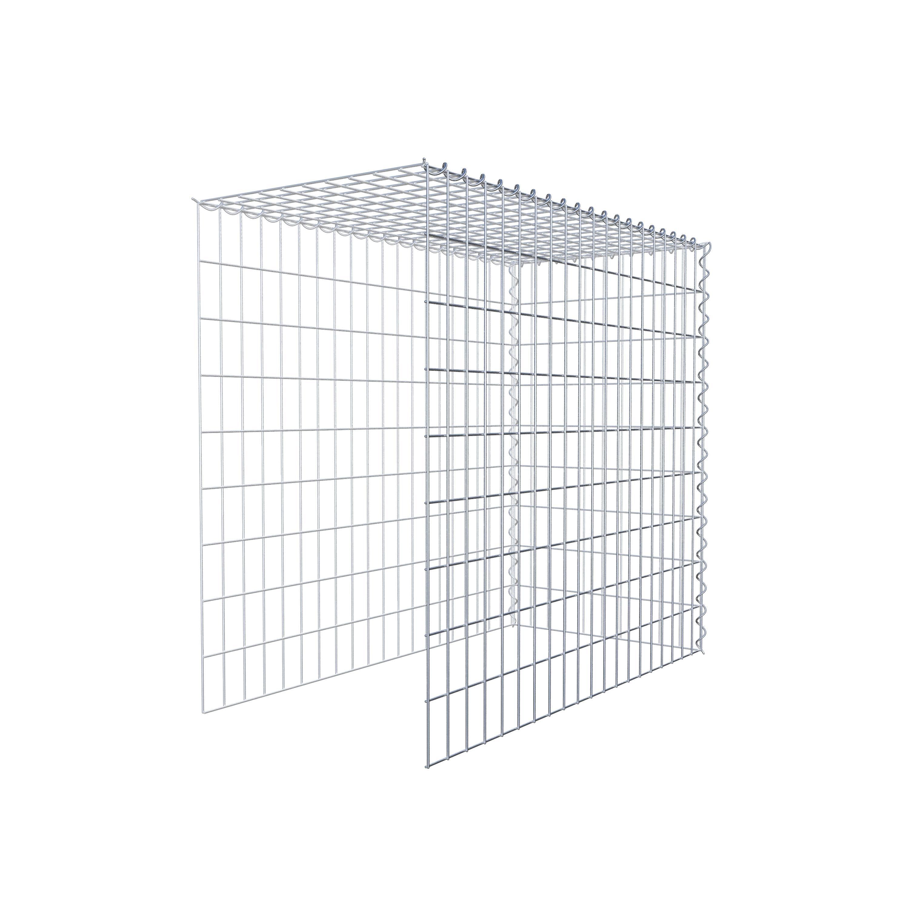Anbaugabione Typ 4 100 cm x 90 cm x 50 cm (L x H x T), Maschenweite 5 cm x 10 cm, Spirale