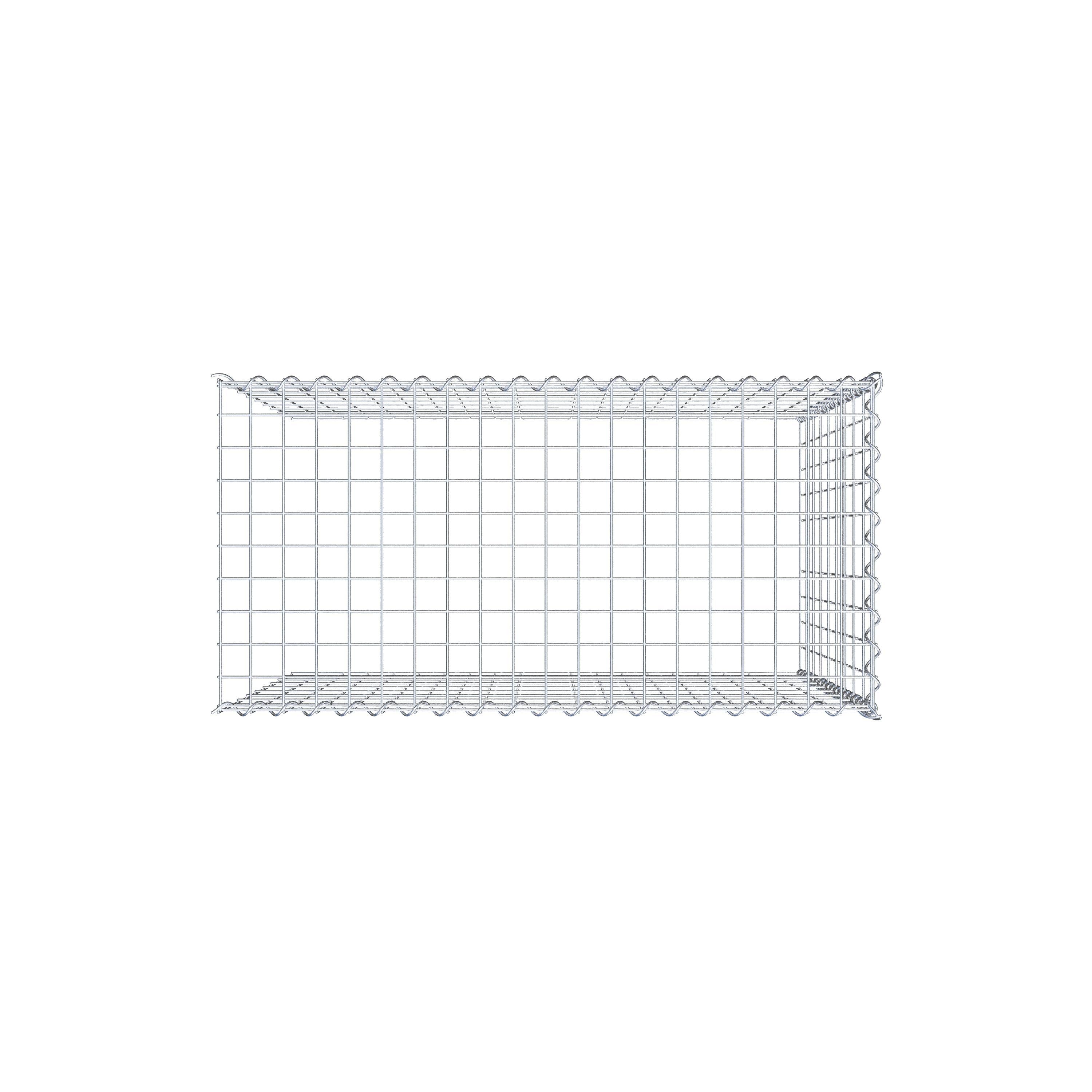 Anbaugabione Typ 4 100 cm x 90 cm x 50 cm (L x H x T), Maschenweite 5 cm x 10 cm, Spirale