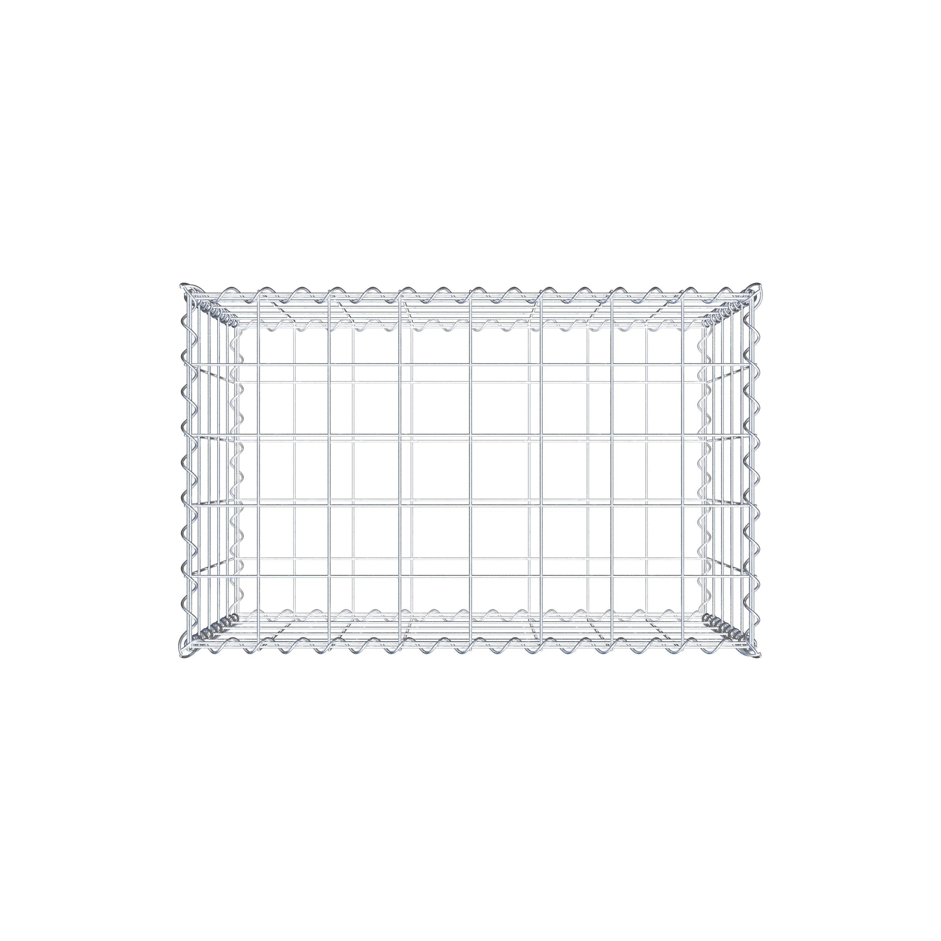 Gabione 80 cm x 50 cm x 50 cm (L x H x T), Maschenweite 10 cm x 10 cm, Spirale