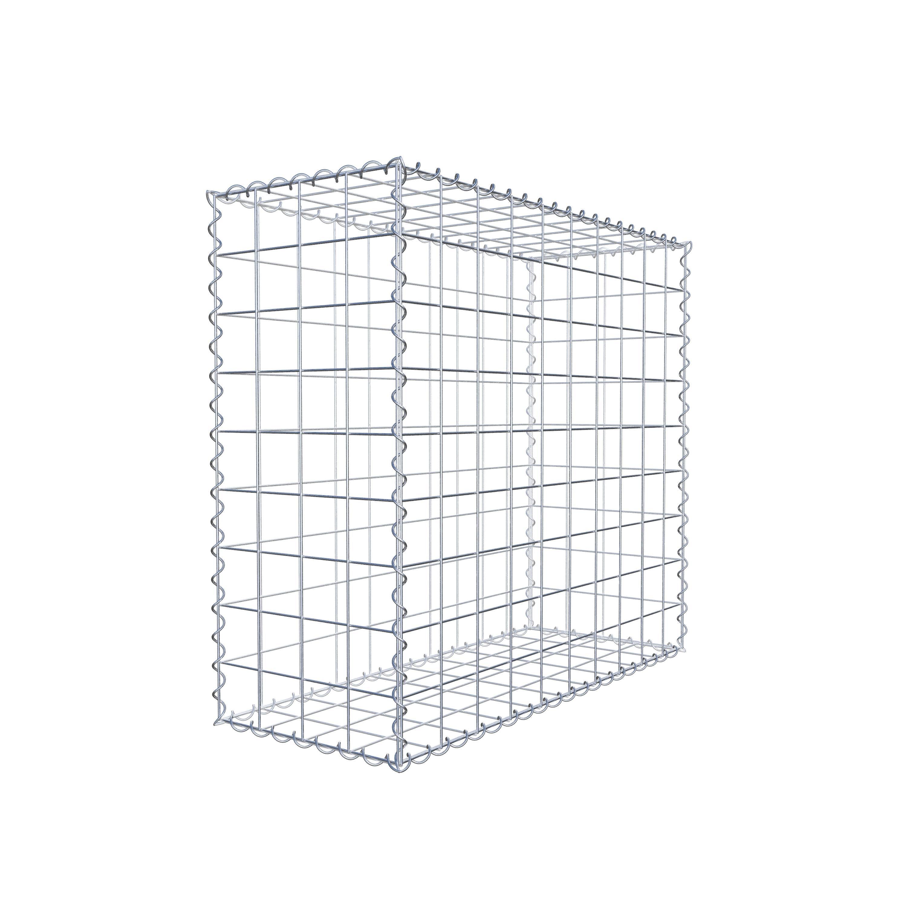 Gabione 100 cm x 90 cm x 40 cm (L x H x T), Maschenweite 10 cm x 10 cm, Spirale