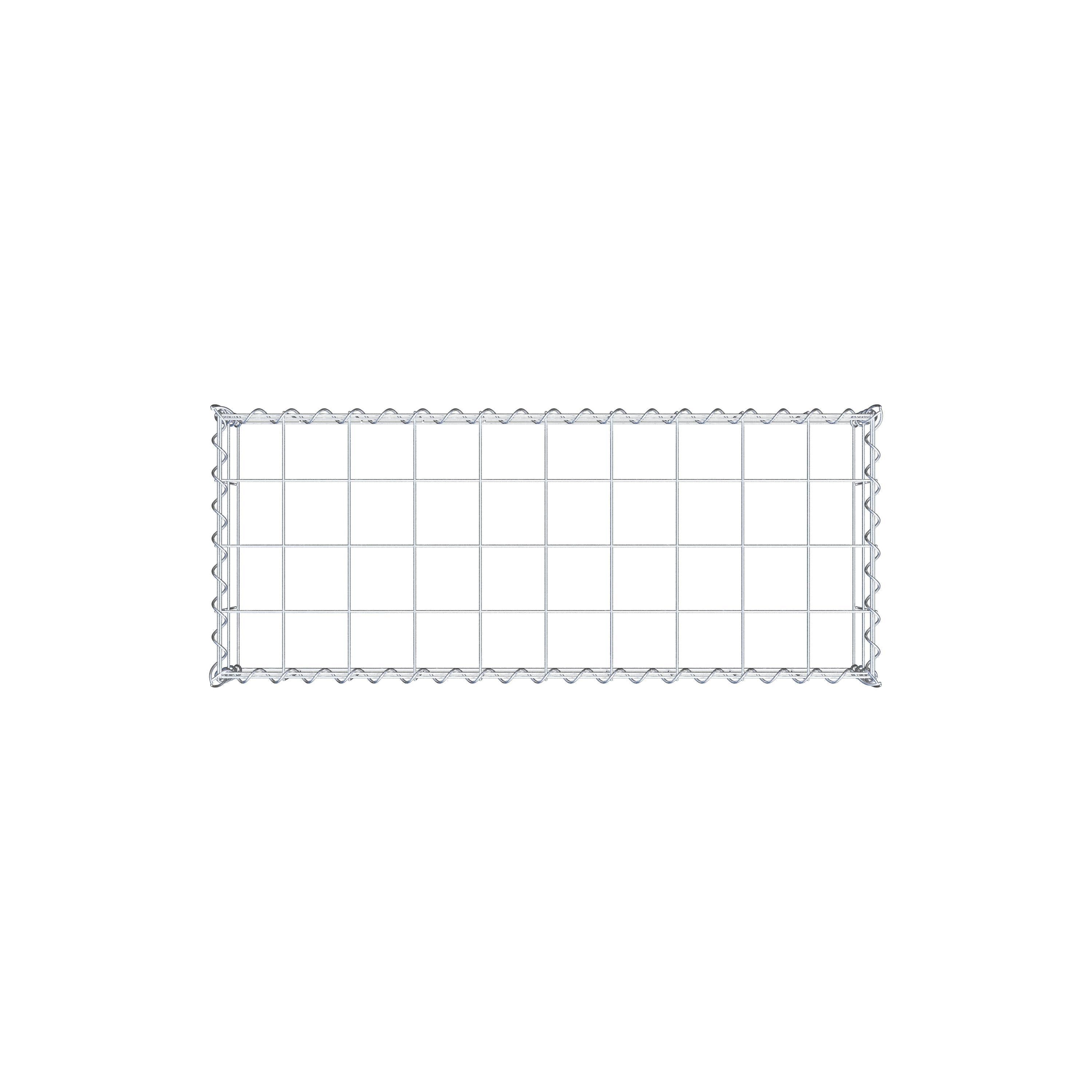 Anbaugabione Typ 3 100 cm x 20 cm x 40 cm (L x H x T), Maschenweite 10 cm x 10 cm, Spirale