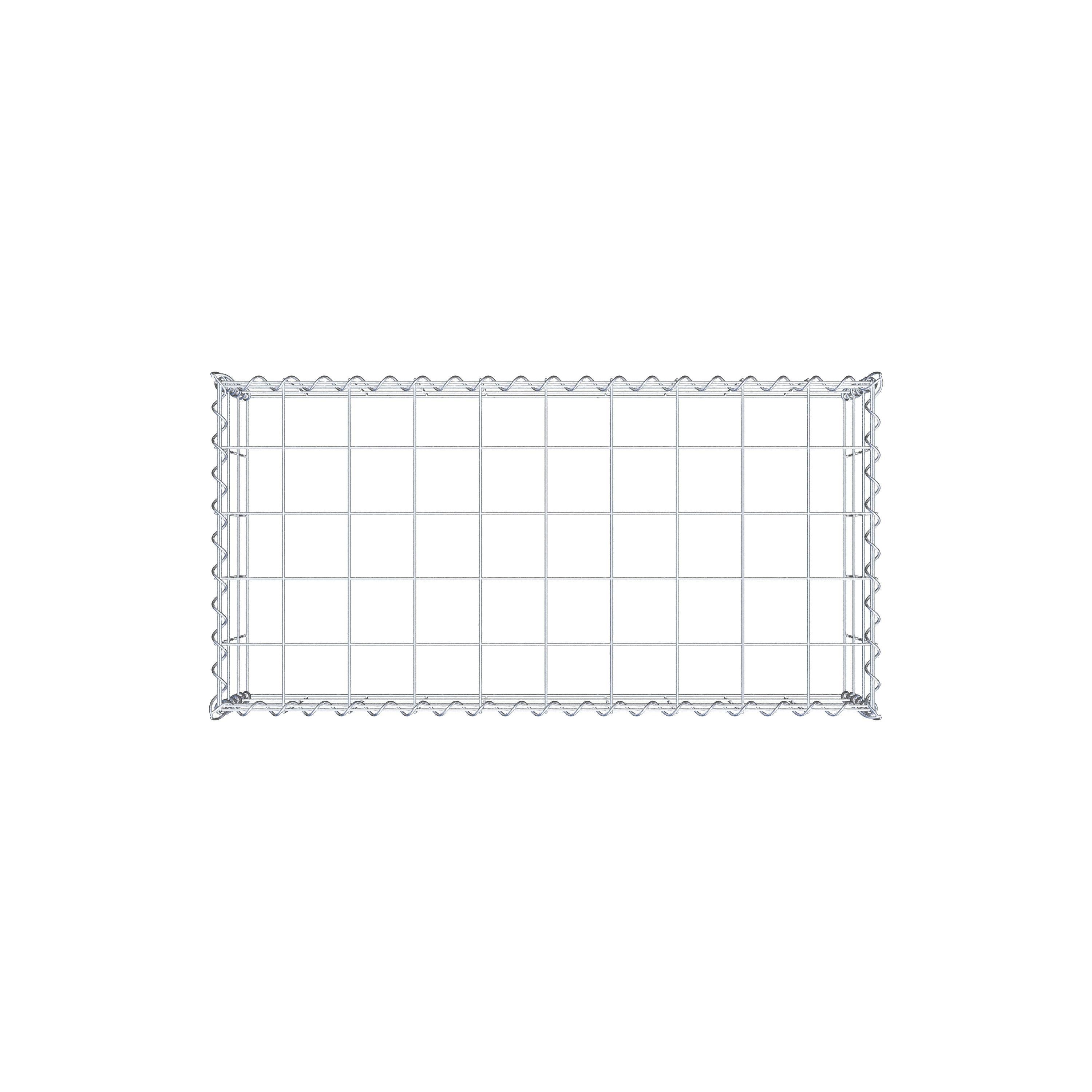 Anbaugabione Typ 3 100 cm x 30 cm x 50 cm (L x H x T), Maschenweite 10 cm x 10 cm, Spirale