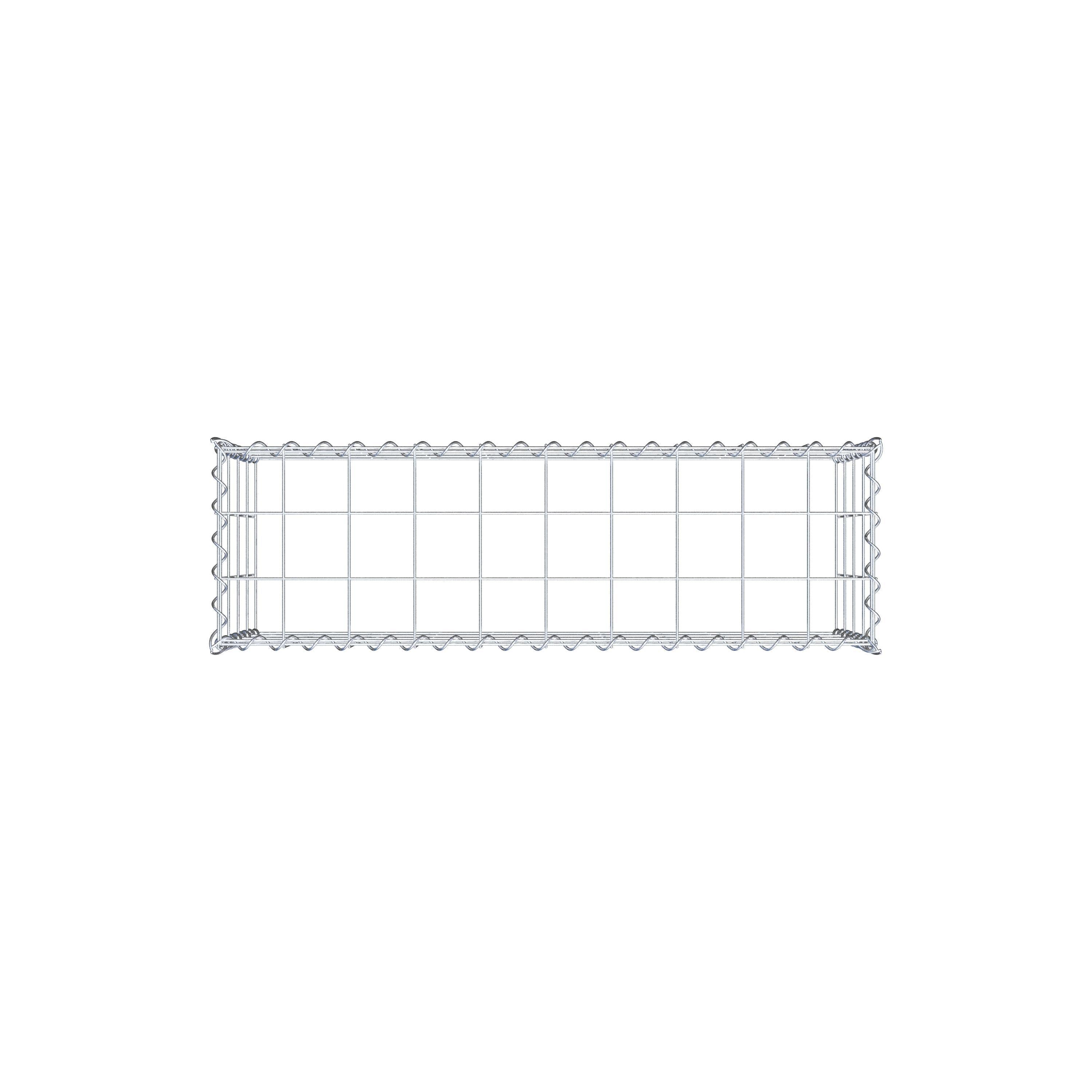 Anbaugabione Typ 3 100 cm x 40 cm x 30 cm (L x H x T), Maschenweite 10 cm x 10 cm, Spirale