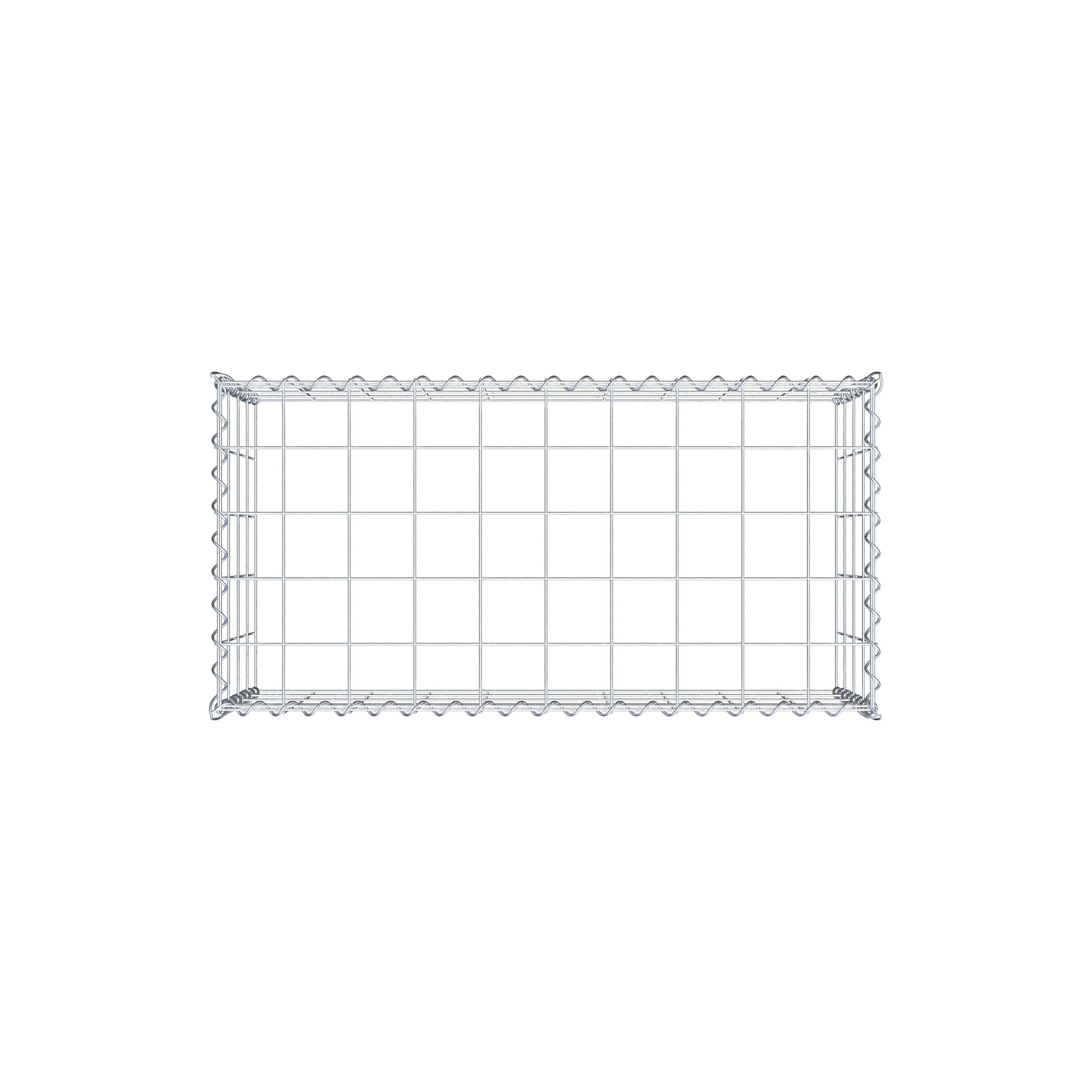 Anbaugabione Typ 3 100 cm x 40 cm x 50 cm (L x H x T), Maschenweite 10 cm x 10 cm, Spirale