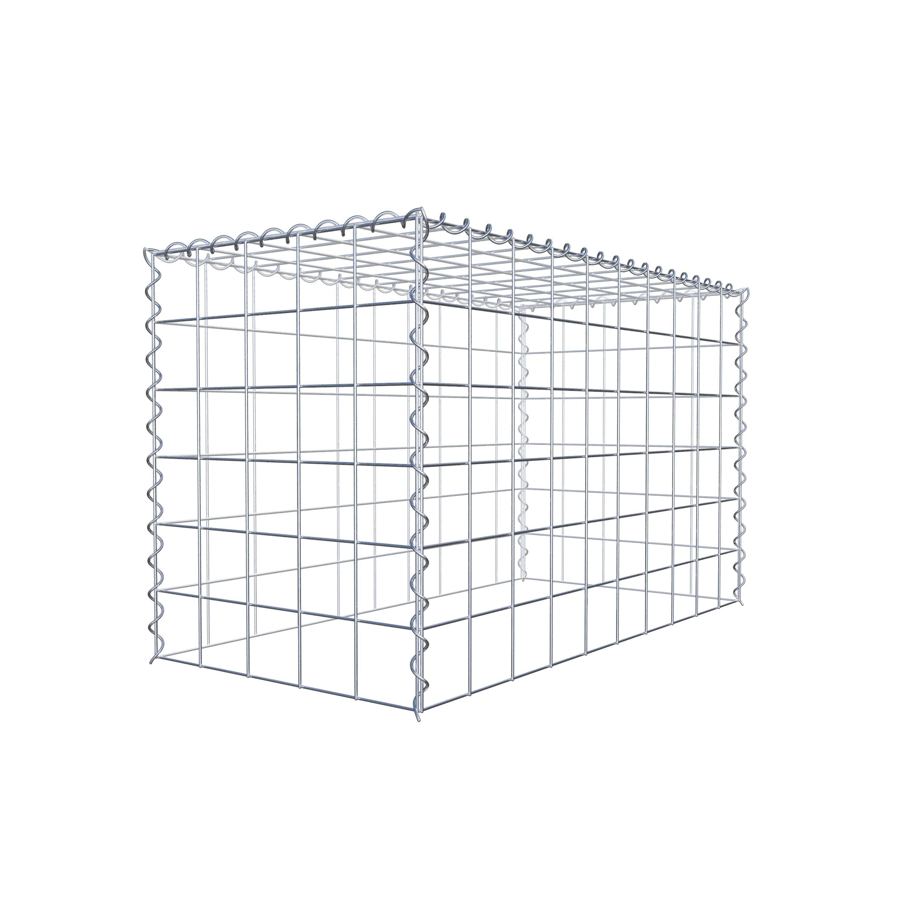 Anbaugabione Typ 3 100 cm x 60 cm x 50 cm (L x H x T), Maschenweite 10 cm x 10 cm, Spirale