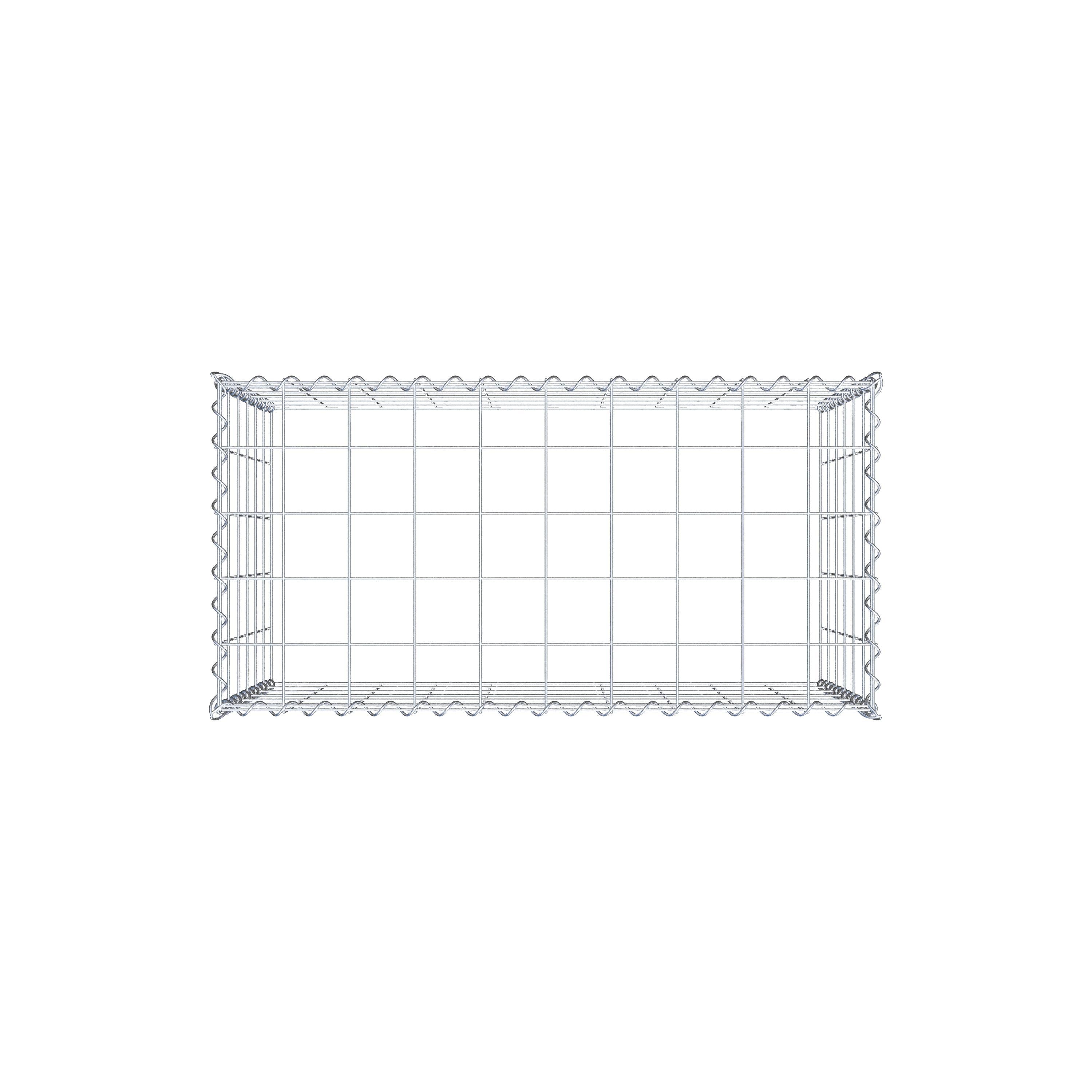 Anbaugabione Typ 3 100 cm x 60 cm x 50 cm (L x H x T), Maschenweite 10 cm x 10 cm, Spirale