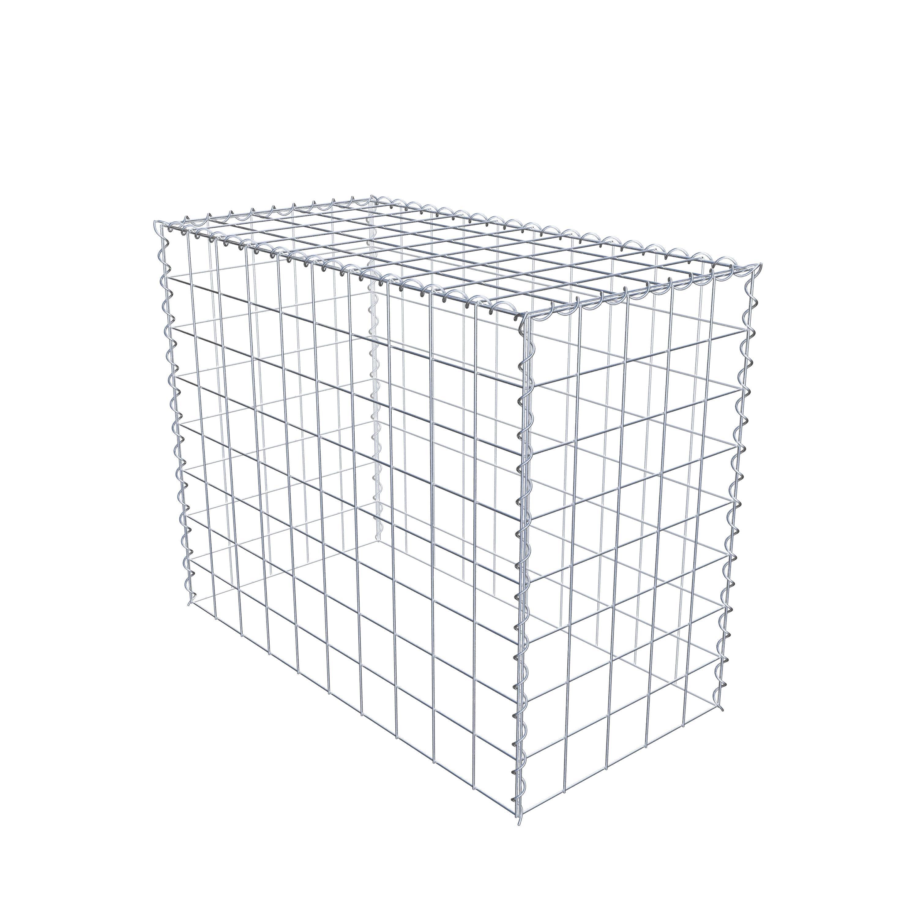 Anbaugabione Typ 3 100 cm x 80 cm x 50 cm (L x H x T), Maschenweite 10 cm x 10 cm, Spirale