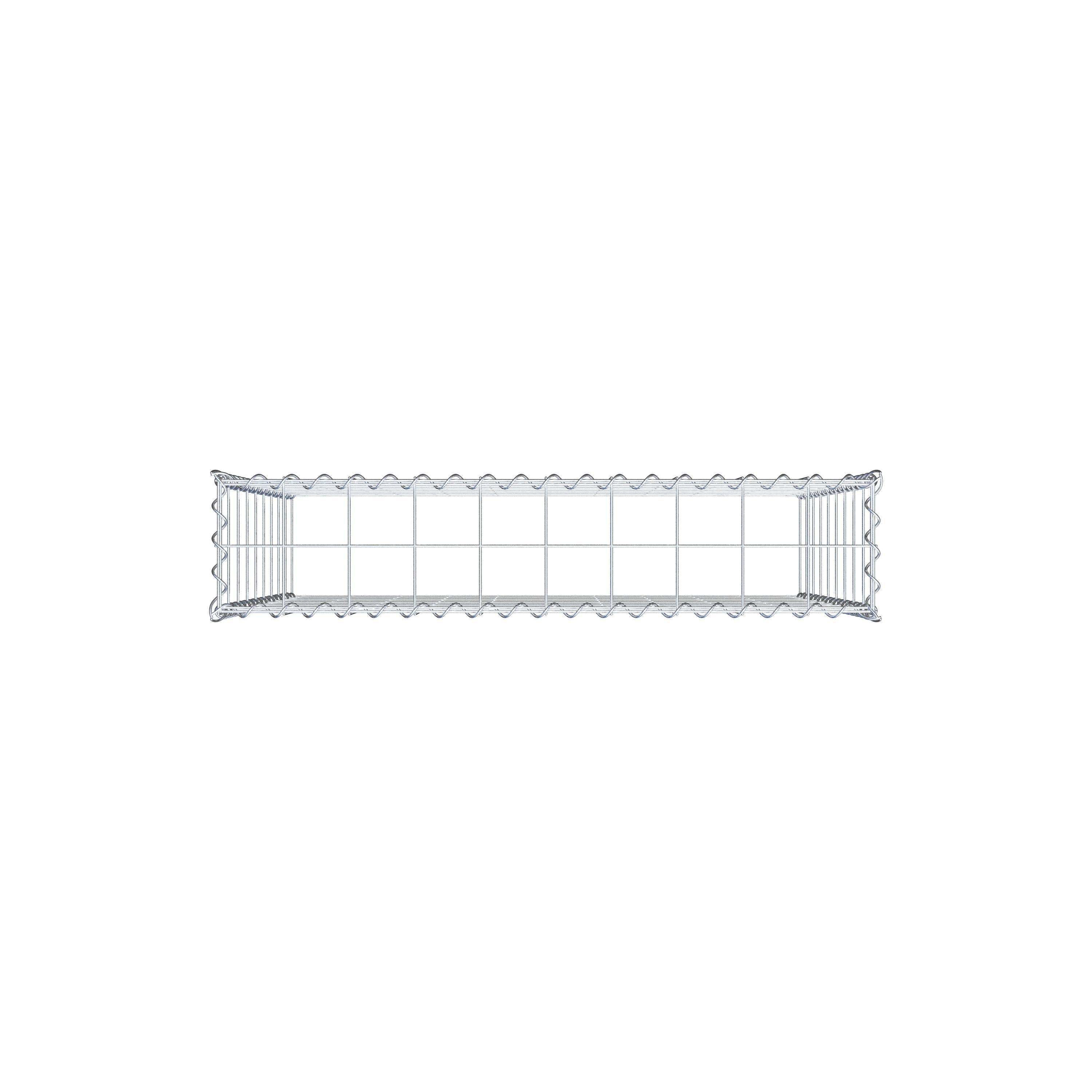 Anbaugabione Typ 3 100 cm x 90 cm x 20 cm (L x H x T), Maschenweite 10 cm x 10 cm, Spirale