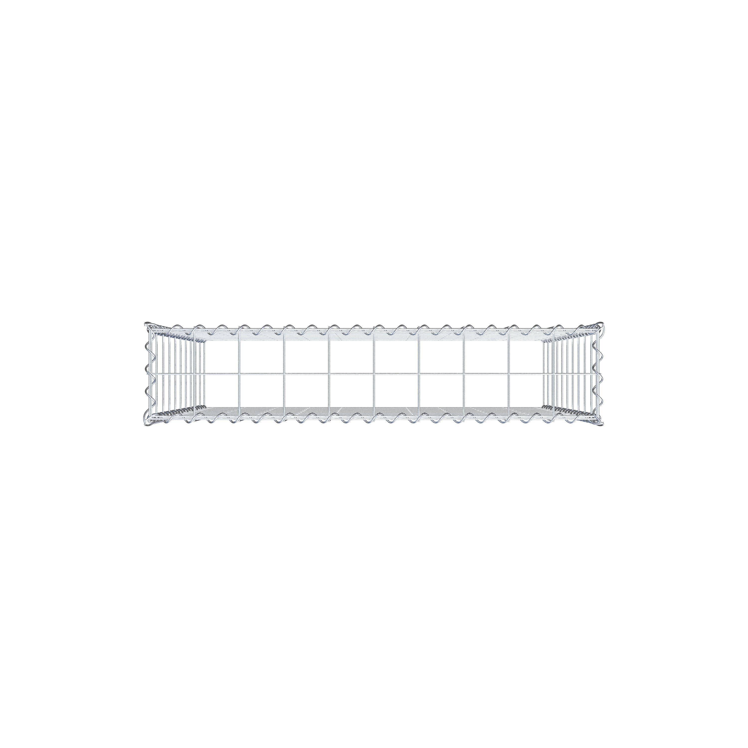 Anbaugabione Typ 3 100 cm x 100 cm x 20 cm (L x H x T), Maschenweite 10 cm x 10 cm, Spirale