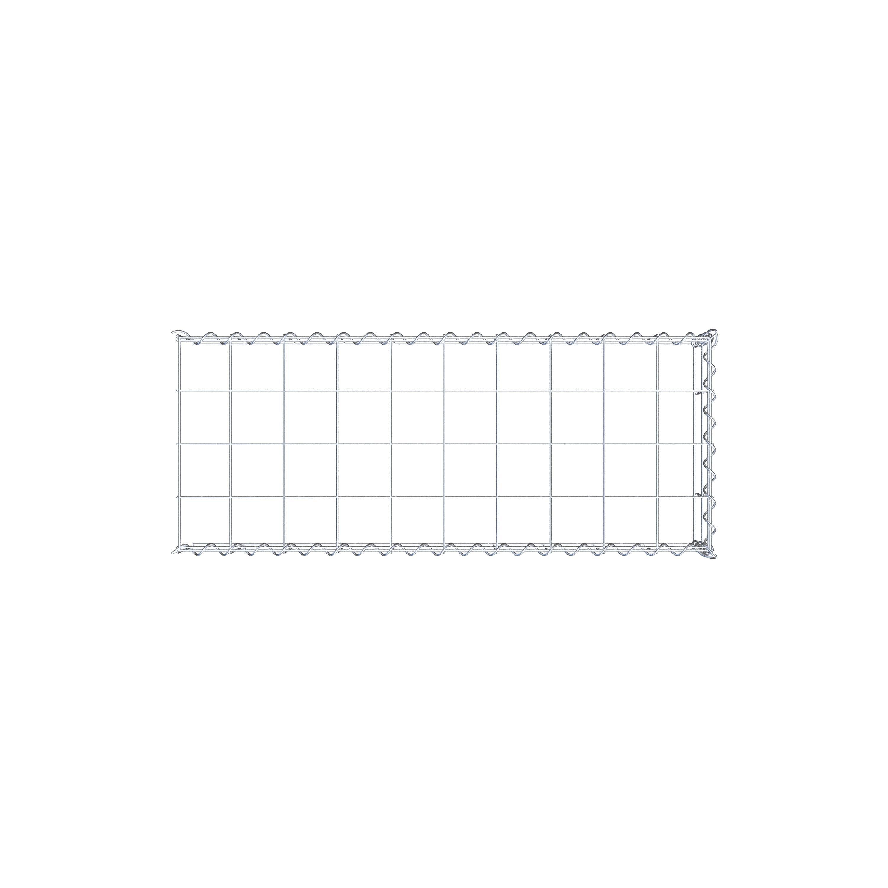 Anbaugabione Typ 4 100 cm x 20 cm x 40 cm (L x H x T), Maschenweite 10 cm x 10 cm, Spirale