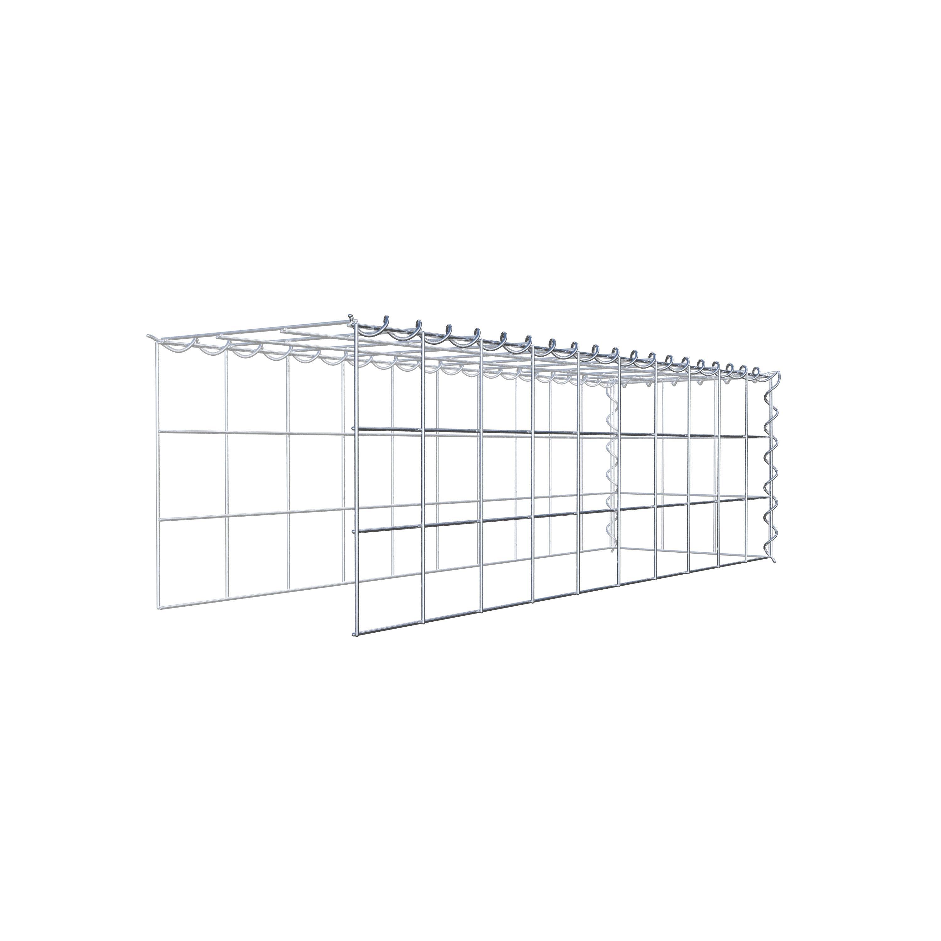 Anbaugabione Typ 4 100 cm x 30 cm x 30 cm (L x H x T), Maschenweite 10 cm x 10 cm, Spirale