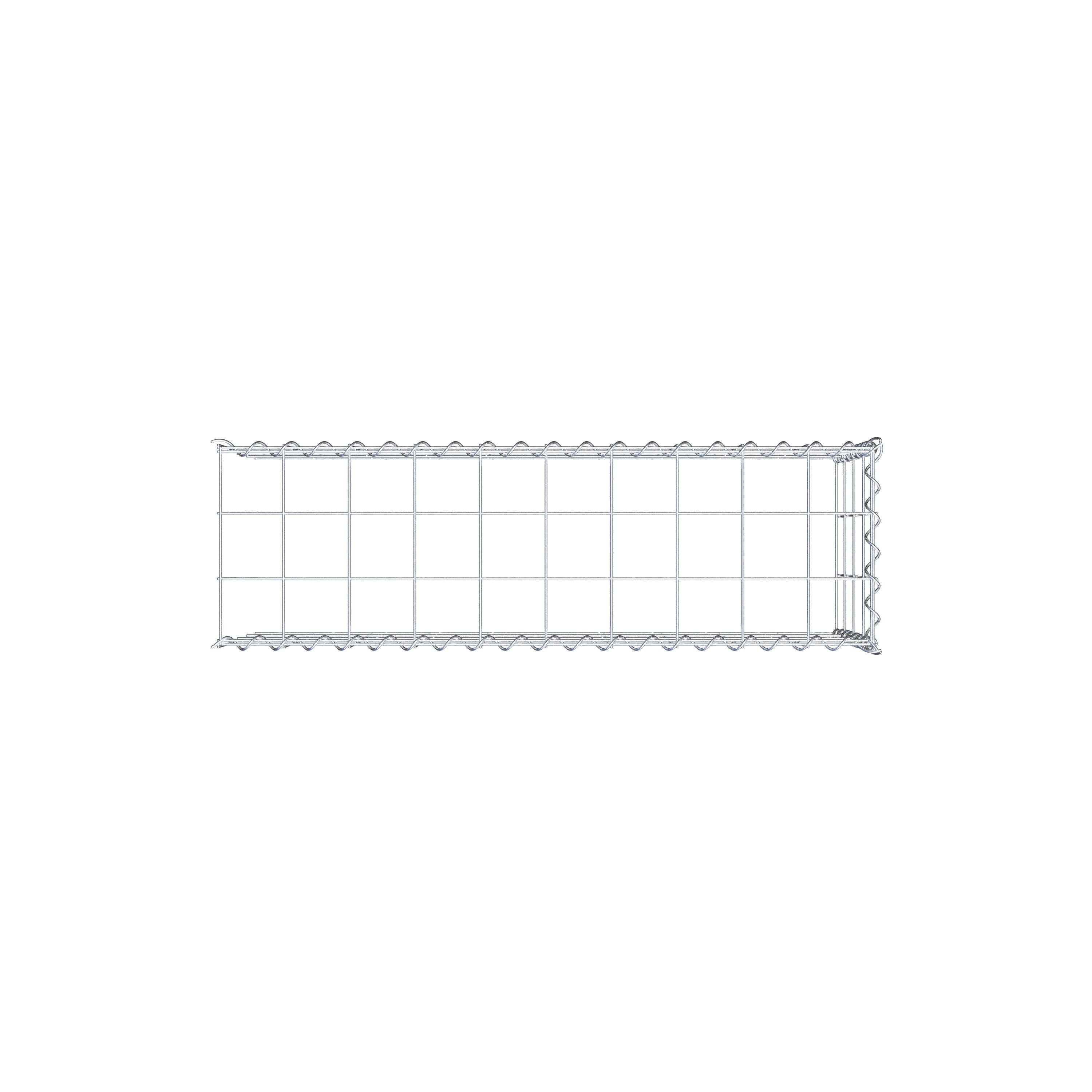 Anbaugabione Typ 4 100 cm x 40 cm x 30 cm (L x H x T), Maschenweite 10 cm x 10 cm, Spirale