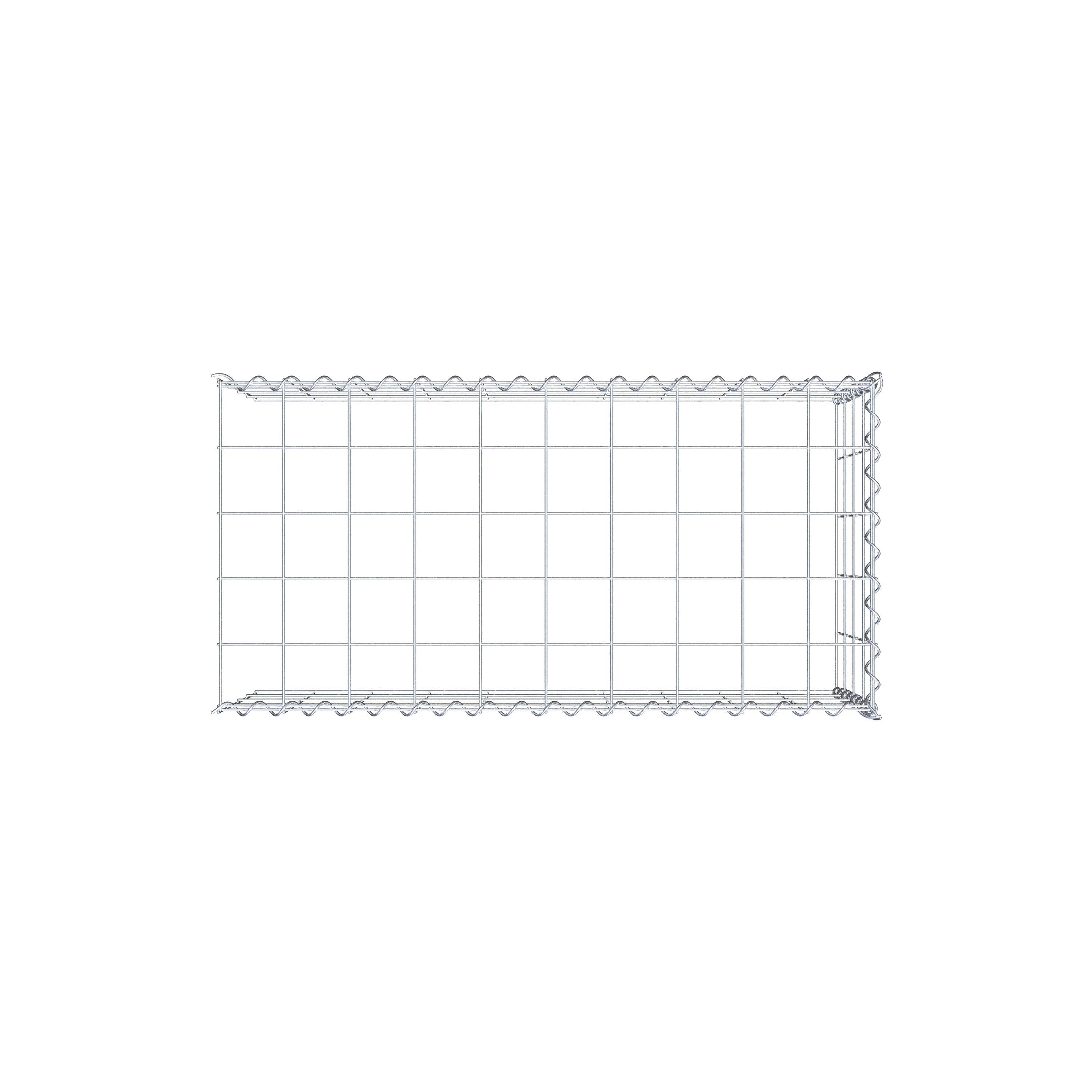 Anbaugabione Typ 4 100 cm x 40 cm x 50 cm (L x H x T), Maschenweite 10 cm x 10 cm, Spirale