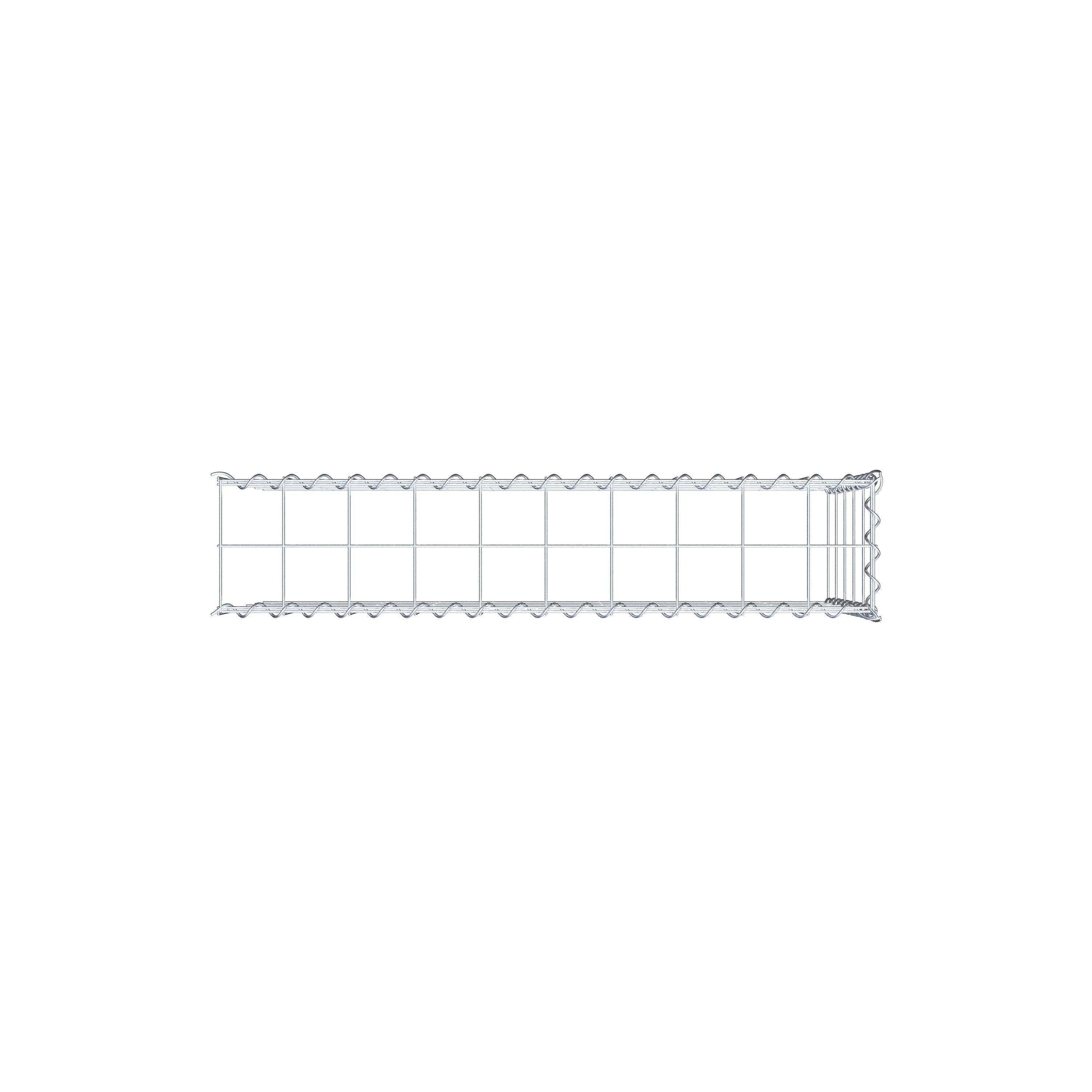 Anbaugabione Typ 4 100 cm x 50 cm x 20 cm (L x H x T), Maschenweite 10 cm x 10 cm, Spirale