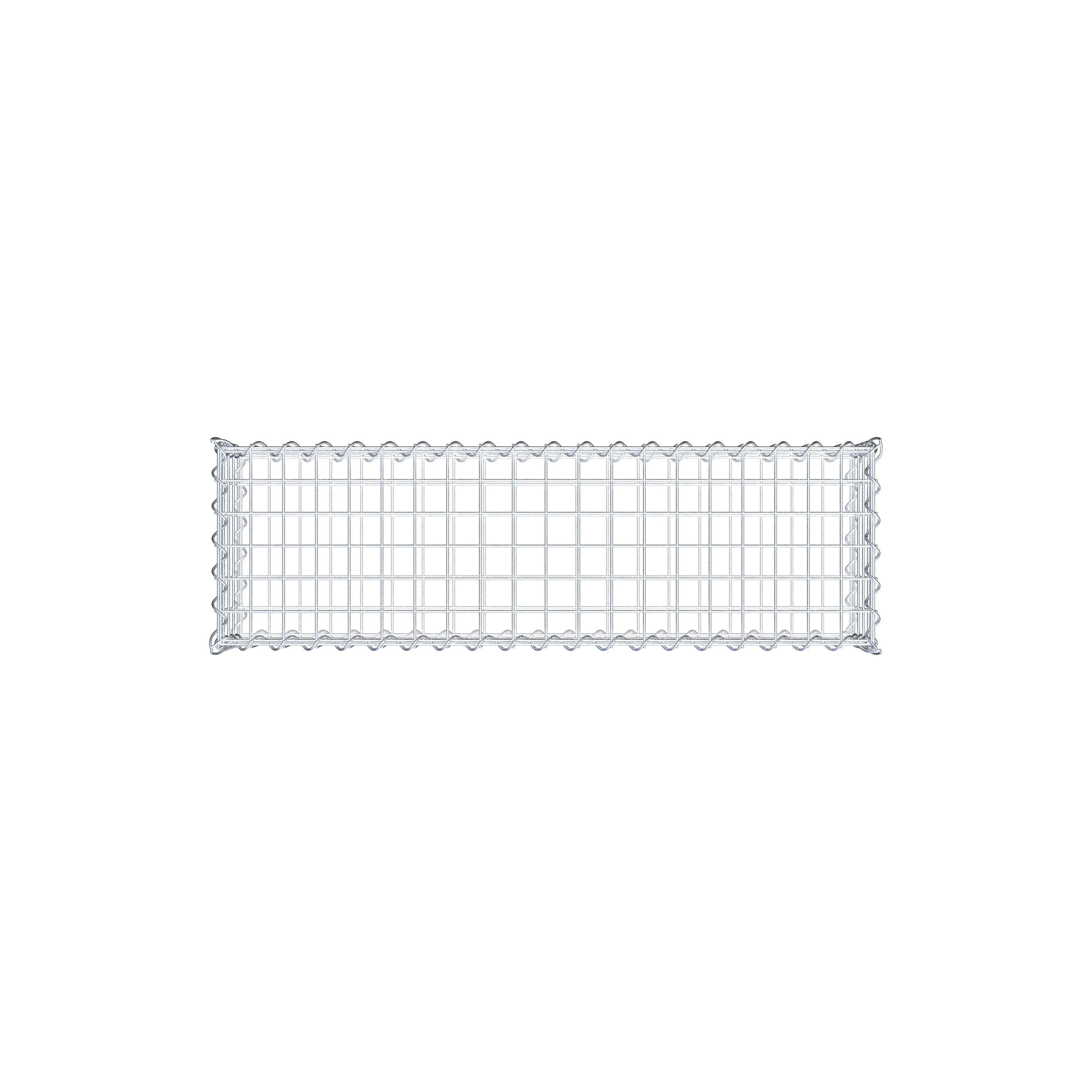 Gabione 100 cm x 20 cm x 30 cm (L x H x T), Maschenweite 5 cm x 5 cm, Spirale