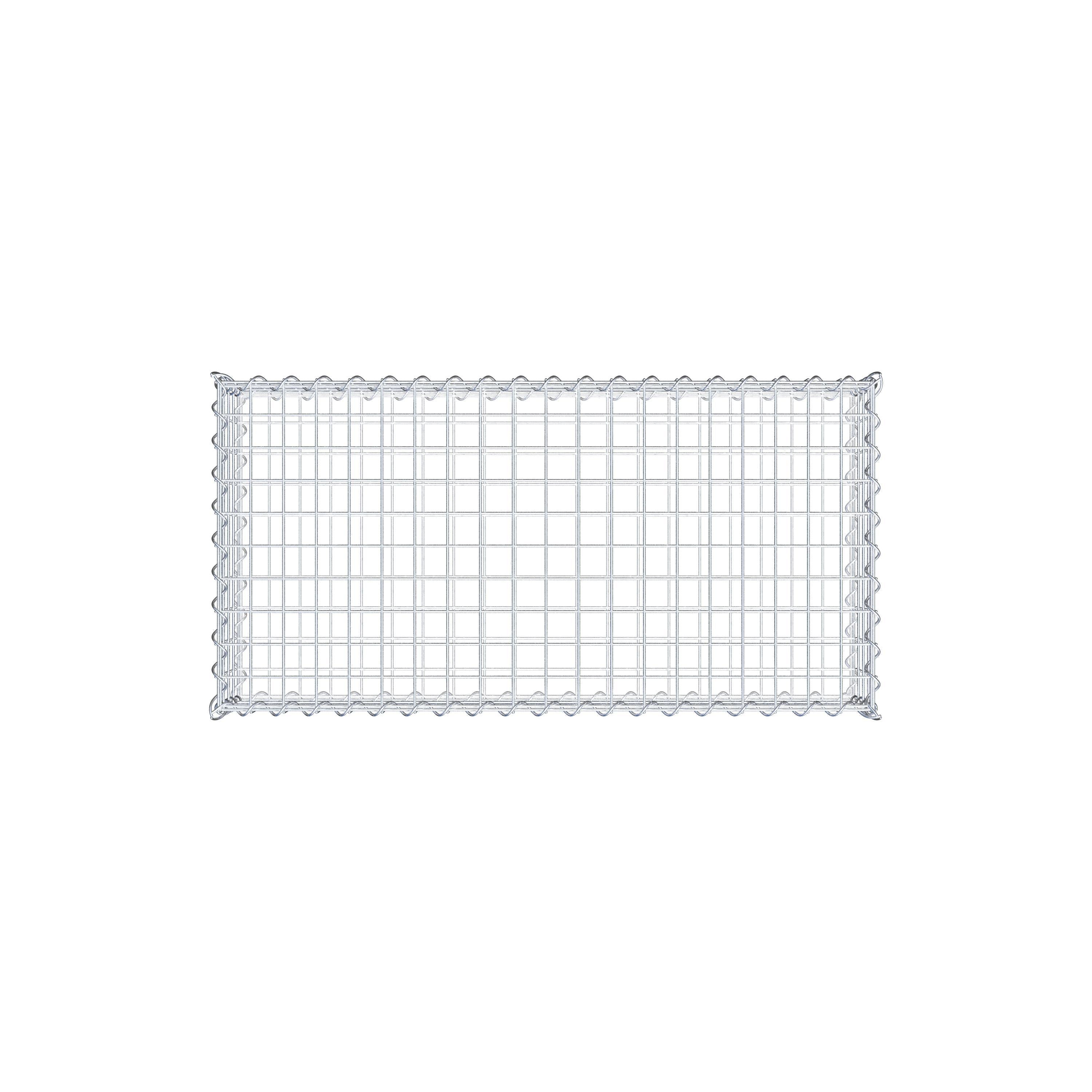 Gabione 100 cm x 20 cm x 50 cm (L x H x T), Maschenweite 5 cm x 5 cm, Spirale