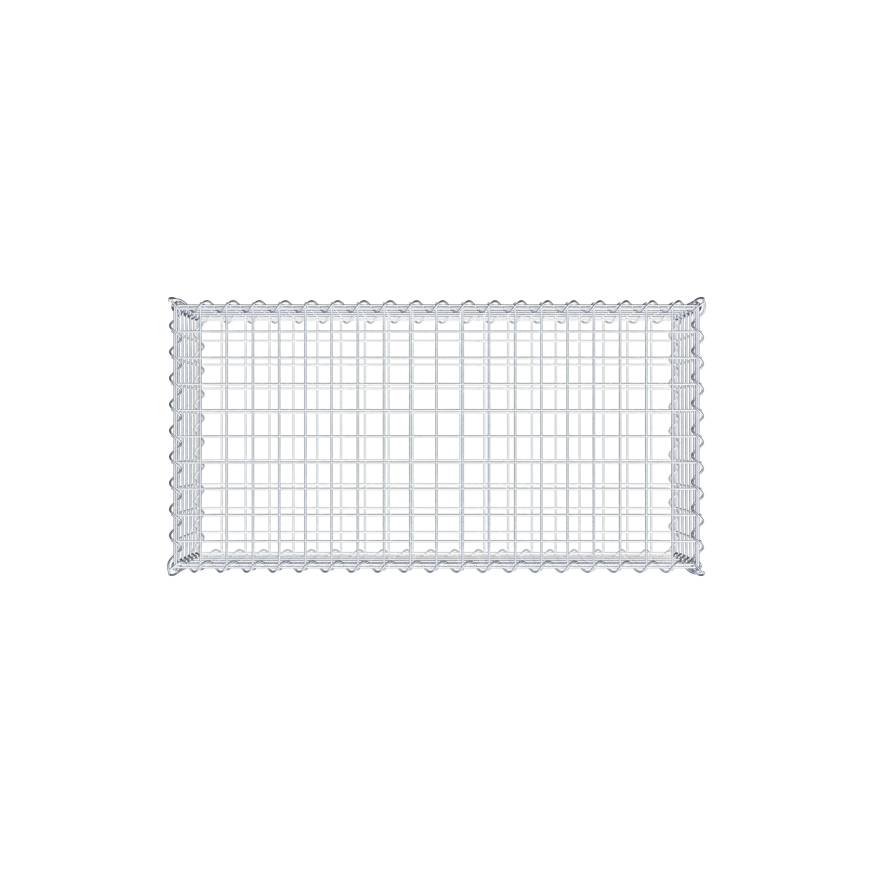 Gabione 100 cm x 30 cm x 50 cm (L x H x T), Maschenweite 5 cm x 5 cm, Spirale