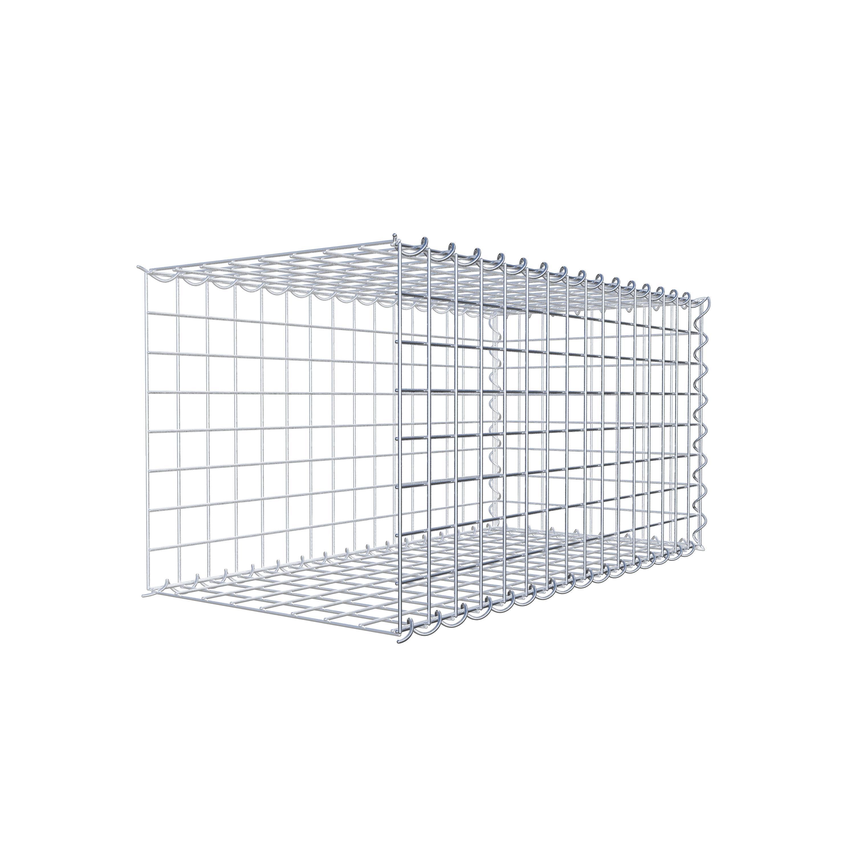 Anbaugabione Typ 2 80 cm x 40 cm x 40 cm (L x H x T), Maschenweite 5 cm x 5 cm, Spirale