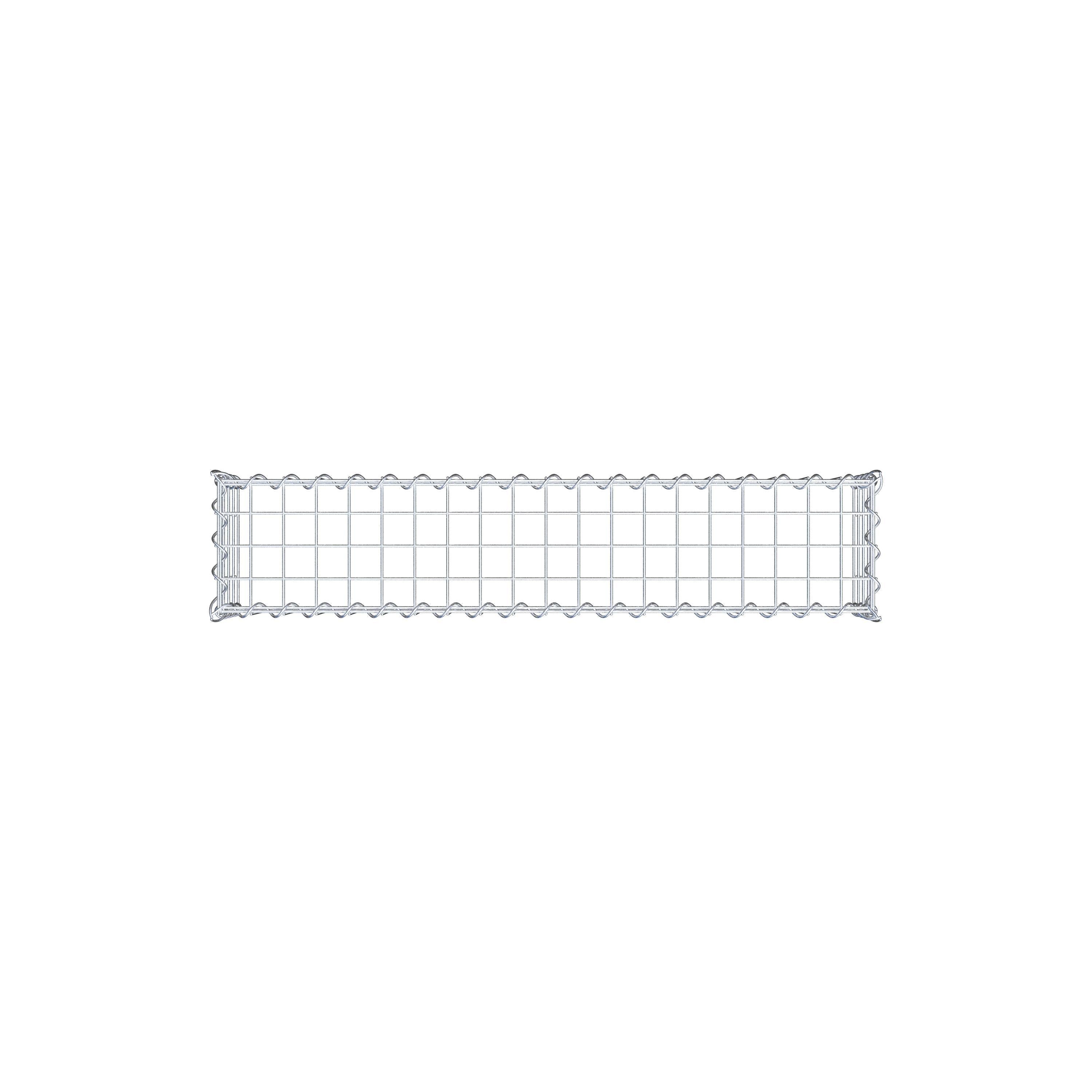 Anbaugabione Typ 3 100 cm x 20 cm x 20 cm (L x H x T), Maschenweite 5 cm x 5 cm, Spirale