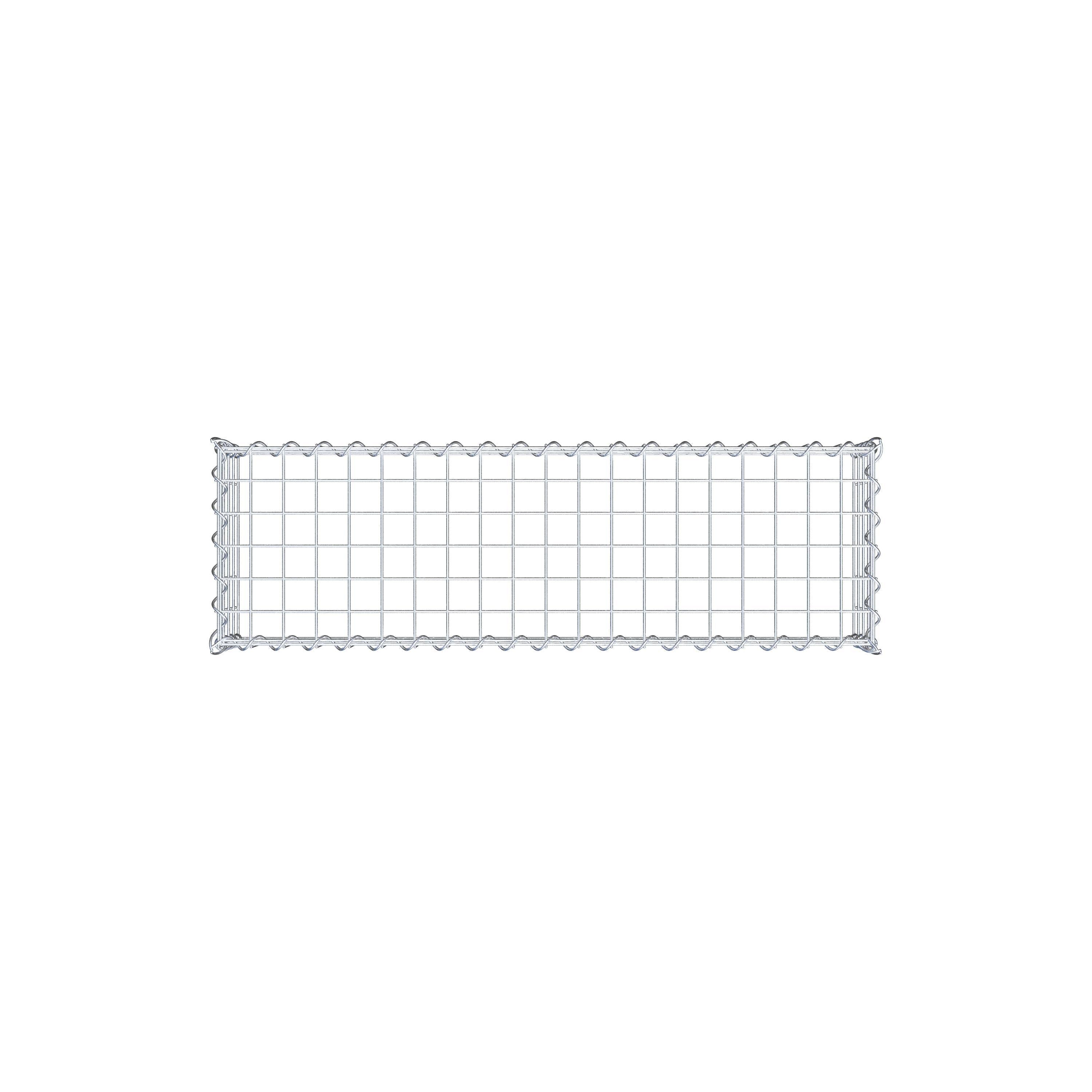 Anbaugabione Typ 3 100 cm x 20 cm x 30 cm (L x H x T), Maschenweite 5 cm x 5 cm, Spirale