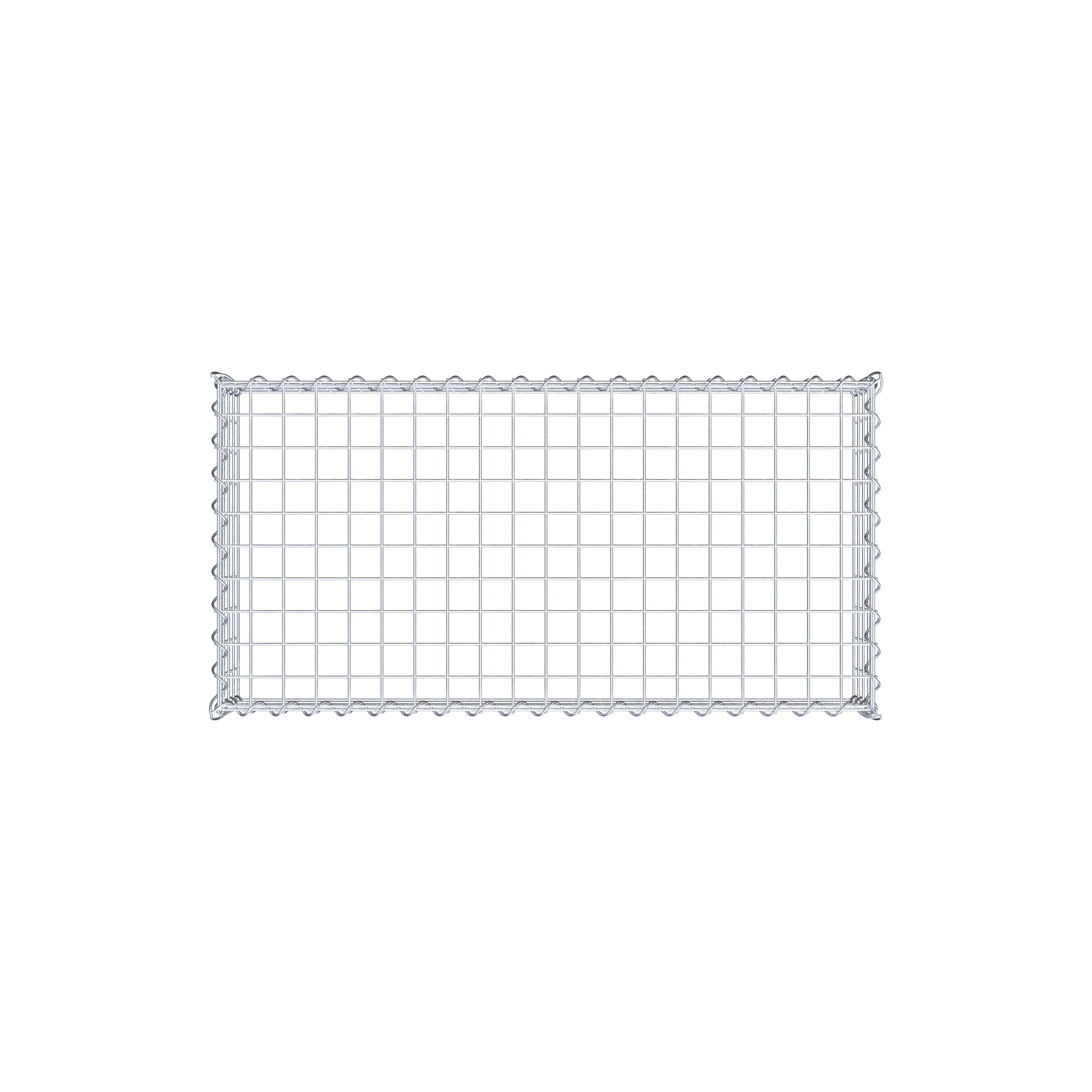 Anbaugabione Typ 3 100 cm x 20 cm x 50 cm (L x H x T), Maschenweite 5 cm x 5 cm, Spirale